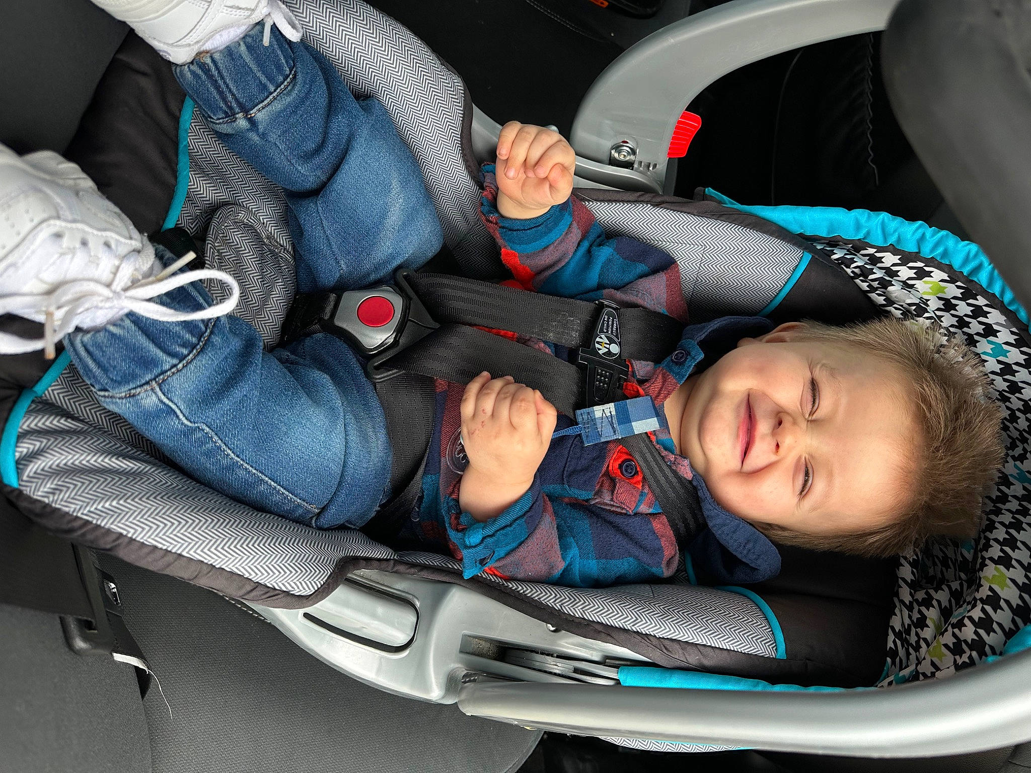 Iker joined the competition — help win amazing prizes! auto_part, automotive_design, automotive_exterior, baby, baby_carriage, baby_products, baby_toddler_clothing, car_seat, child, comfort, electric_blue, family_car, joy, lap, luxury_vehicle, motor_vehicle, person, sitting, smile, toddler