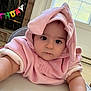 Mila Vardanyan joined the competition — help win amazing prizes! arm, baby, bunny_ears, carpet, child, clothing, curious, cute, expression, face, fireplace, furniture, high_chair, home, indoor, infant, person, pink_hoodie, portrait, window