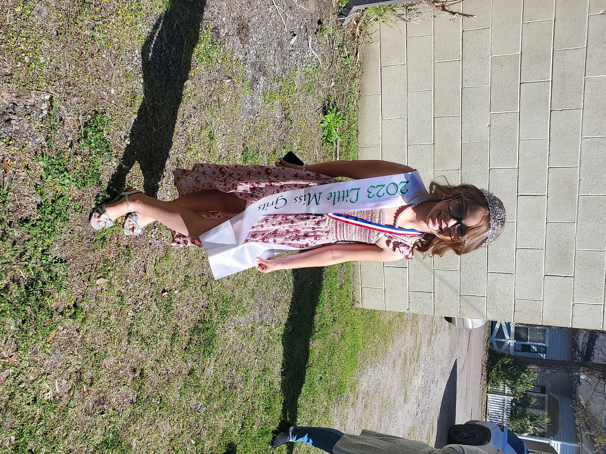 Jesse joined the competition — help win amazing prizes! elbow, fun, grass, groundcover, happy, joy, leisure, people_in_nature, person, plant, thigh, waist, walking_shoe