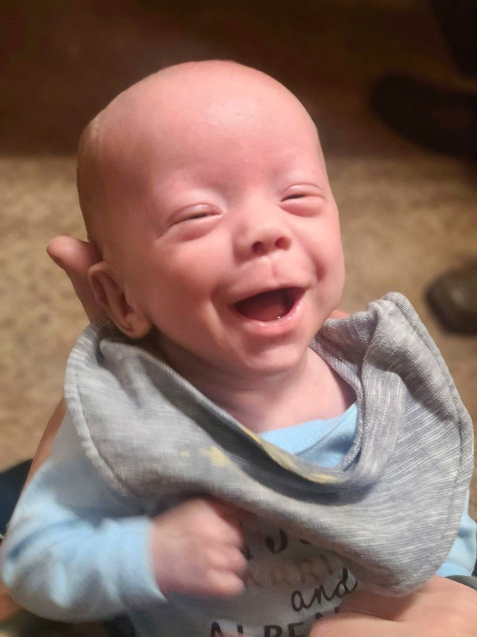 Emory joined the competition — help win amazing prizes! baby, baby_laughing, baby_toddler_clothing, cheek, chin, eyebrow, face, finger, fun, grass, happy, iris, lip, mouth, nose, person, skin, sleeve, smile, toddler