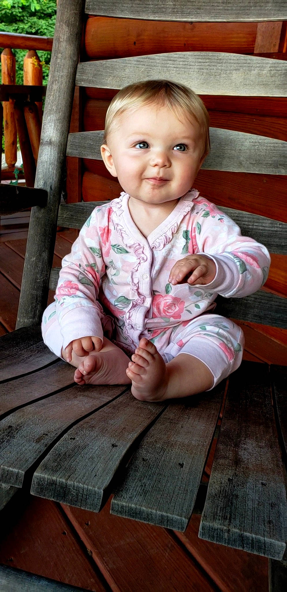 Annie joined the competition — help win amazing prizes! baby, baby_toddler_clothing, cheek, chin, finger, floor, flooring, grass, happy, head, joy, leg, lip, nose, person, photograph, skin, sleeve, smile, standing