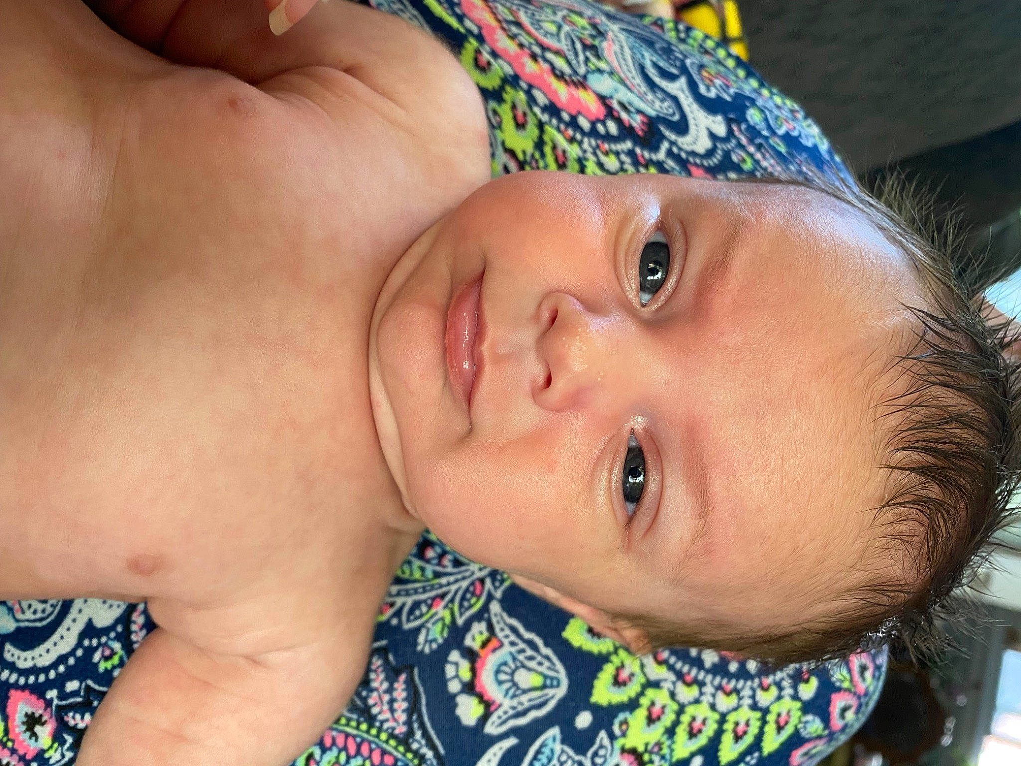 Nevaeh is registered to the contest to win money with this photo: baby, cheek, chin, eye, eyebrow, eyelash, face, forehead, happy, head, headgear, human_body, iris, lip, mouth, neck, nose, person, skin, smile