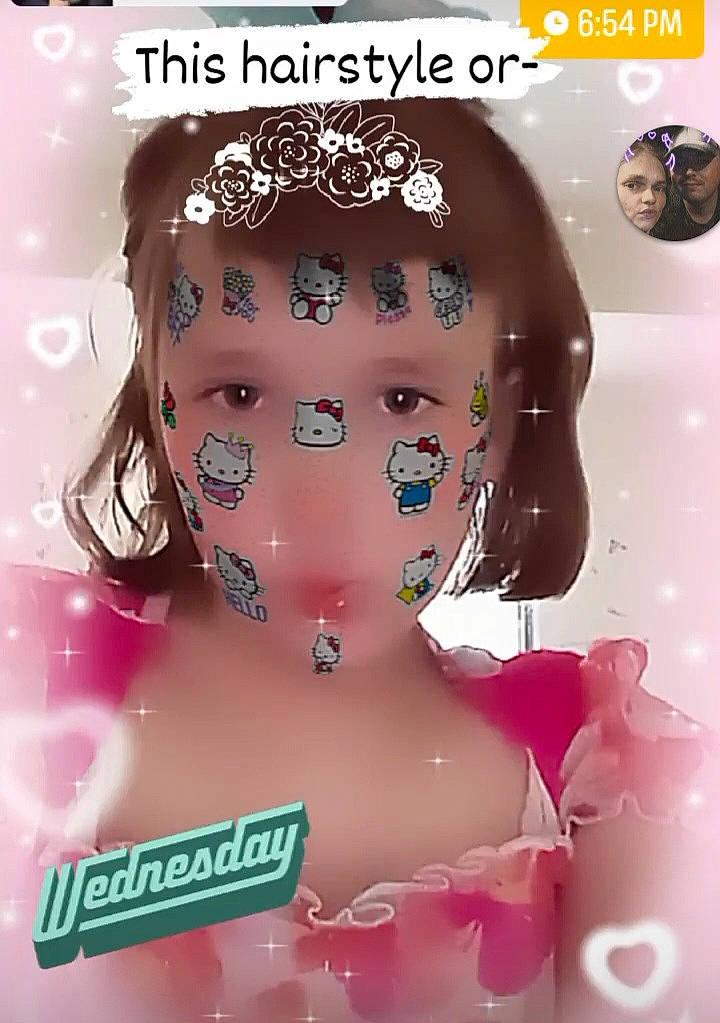 Brooklynn is registered to the contest to win money with this photo: advertising, art, black_hair, cg_artwork, eyebrow, eyelash, fictional_character, font, graphic_design, graphics, hair, hairstyle, headwear, jaw, lipstick, magenta, person, photo_caption, photomontage, pink