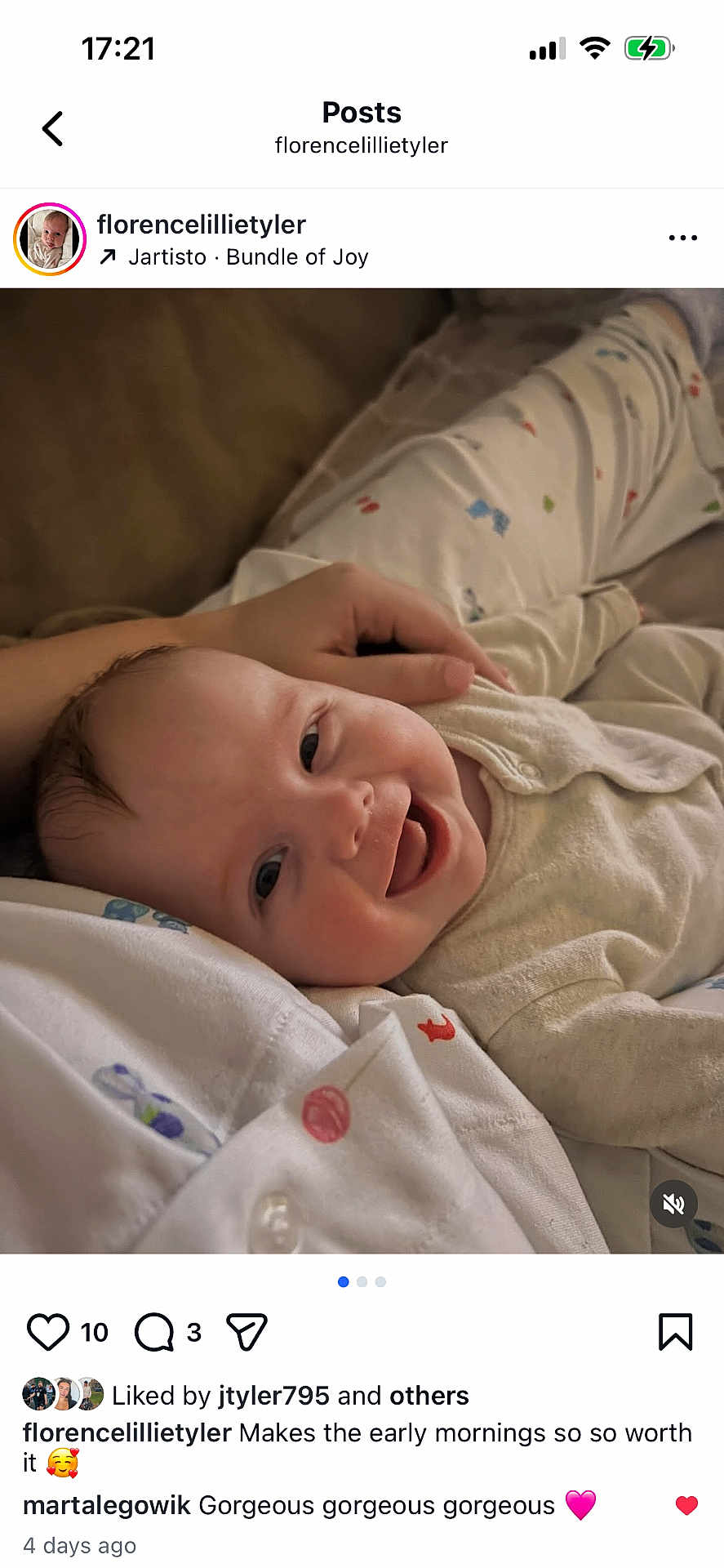 Florence joined the competition — help win amazing prizes! baby, smiling, infant, clothing, hand, face, lying_down, happy, cute, child, person, bed, fabric, soft, morning, skin, portrait, comfort, indoors, closeup