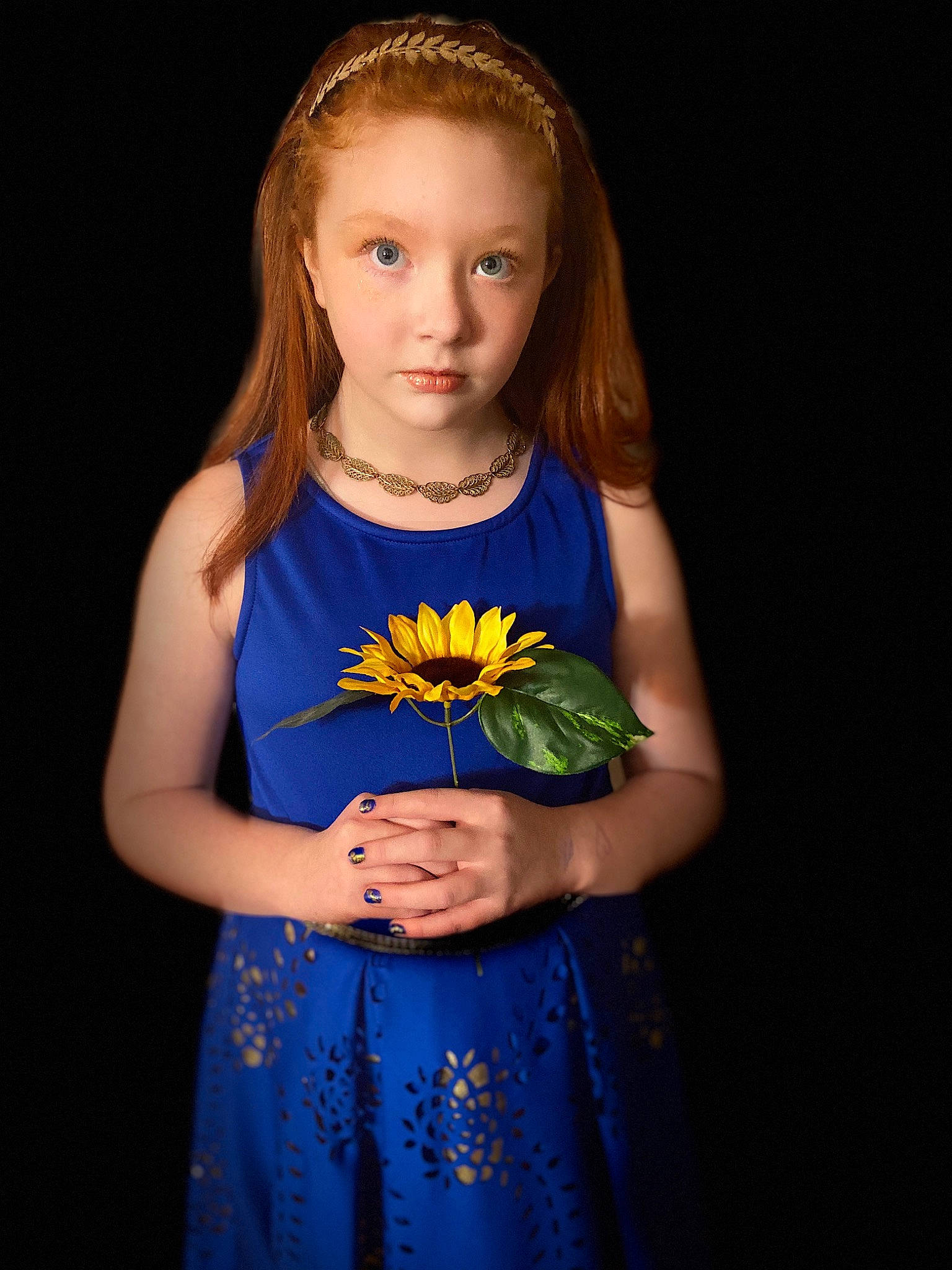 Karissa joined the competition — help win amazing prizes! beauty, blond, blue, bouquet, child, child_model, dress, eye, face, flash_photography, flower, iris, long_hair, person, photo_shoot, photography, plant, portrait, smile, toddler