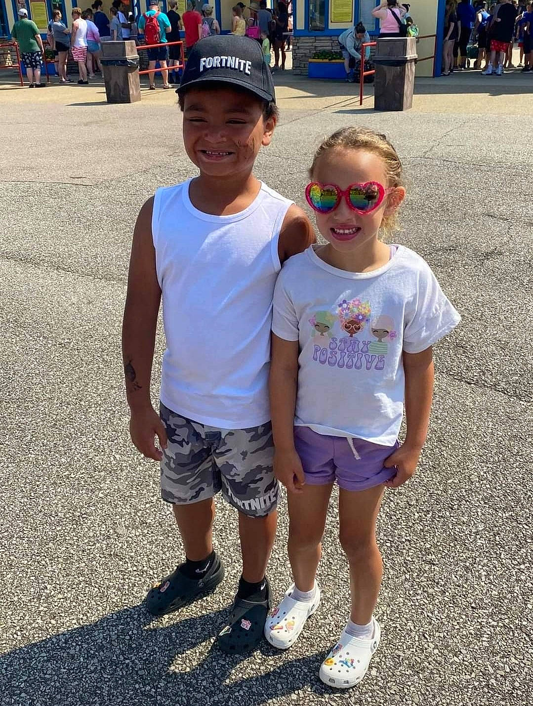 Brookelynn joined the competition — help win amazing prizes! asphalt, baseball_cap, clothing, cool, eyewear, fun, happy, hat, headwear, joy, leisure, person, product, shoe, shorts, smile, sneakers, standing, style, summer