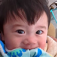 Janko joined the competition — help win amazing prizes! baby, blanket, child, closeup, clothing, cozy, curly_hair, cute, expression, eyes, face, head, indoor, infant, person, portrait, skin, soft, warm, young