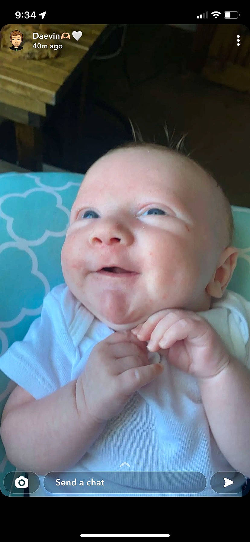 Cohen joined the competition — help win amazing prizes! baby, baby_toddler_clothing, cheek, chin, eye, eyebrow, eyelash, finger, fun, gesture, happy, iris, lip, mouth, nose, person, skin, sleeve, smile, thumb