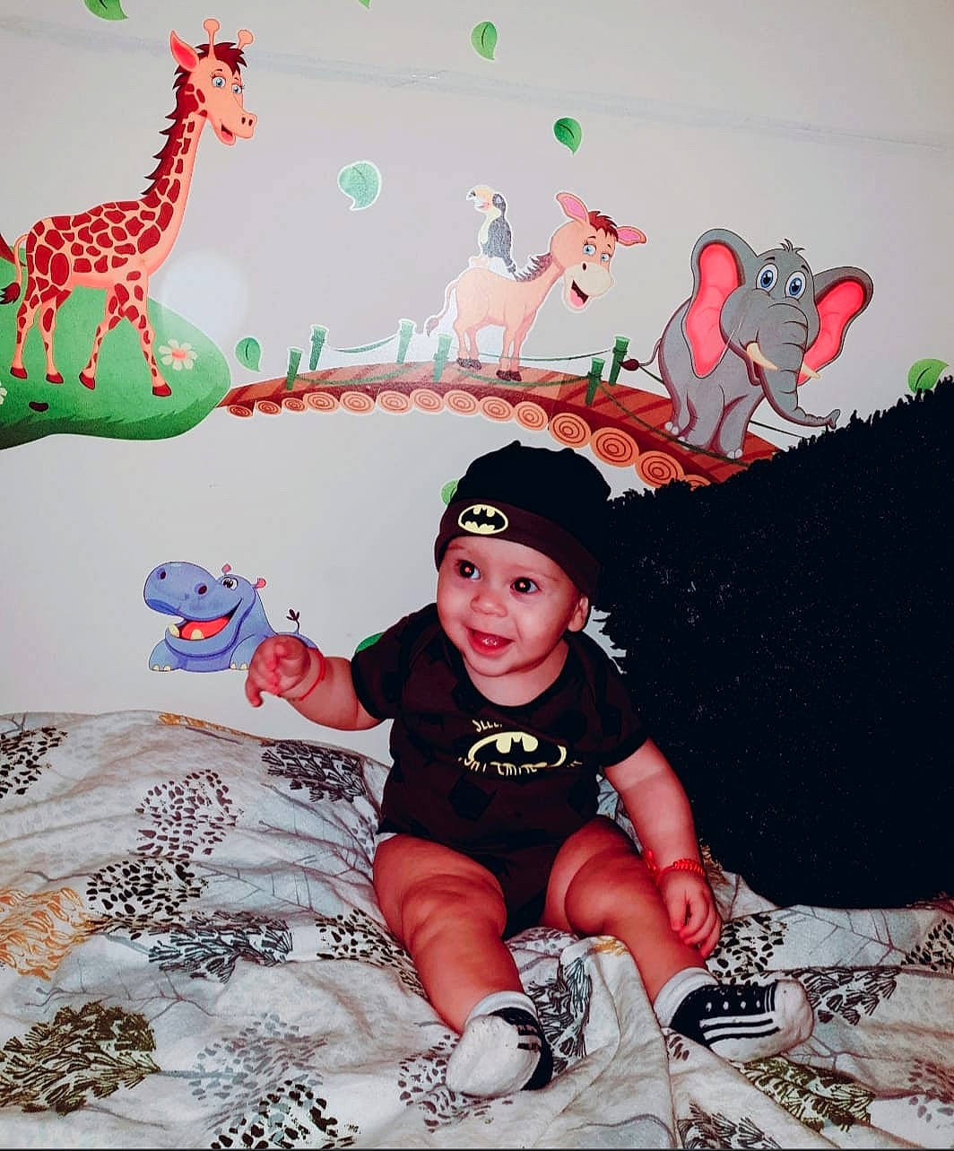 Alberto joined the competition — help win amazing prizes! art, child, fun, headwear, joy, person, pink, product, red, textile, toddler