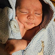 Alex joined the competition — help win amazing prizes! baby, newborn, sleeping, hoodie, blue, hand, face, closeup, cozy, soft, child, infant, apparel, cute, portrait, peaceful, indoor, person, warm, clothing