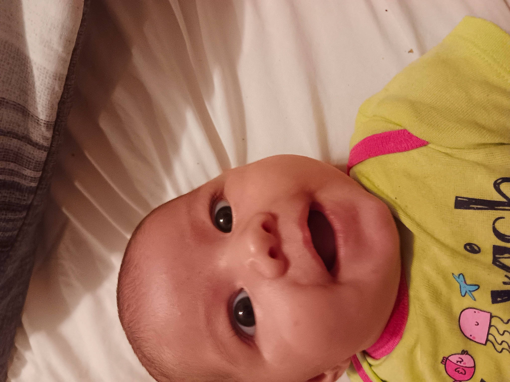 Evalina is registered to the contest to win money with this photo: baby, baby_products, baby_toddler_clothing, cheek, child, chin, comfort, eyebrow, eyelash, facial_expression, fun, happy, iris, lip, mouth, nose, person, portrait_photography, skin, smile