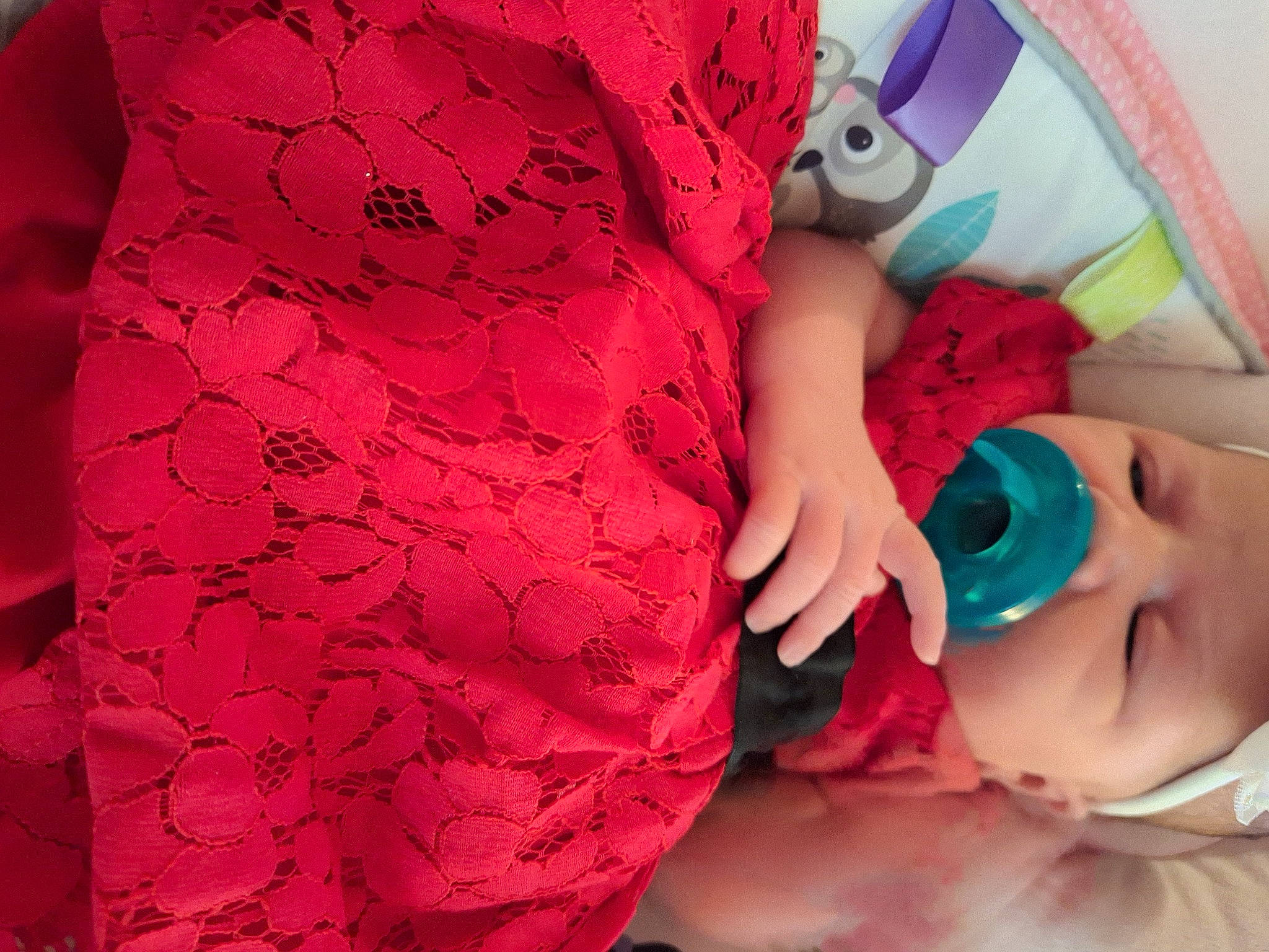 Evalina joined the competition — help win amazing prizes! abdomen, arm, baby, baby_sleeping, baby_toddler_clothing, chest, child, comfort, hand, linens, magenta, pattern, person, pink, skin, sleeve, t_shirt, textile, toddler, trunk