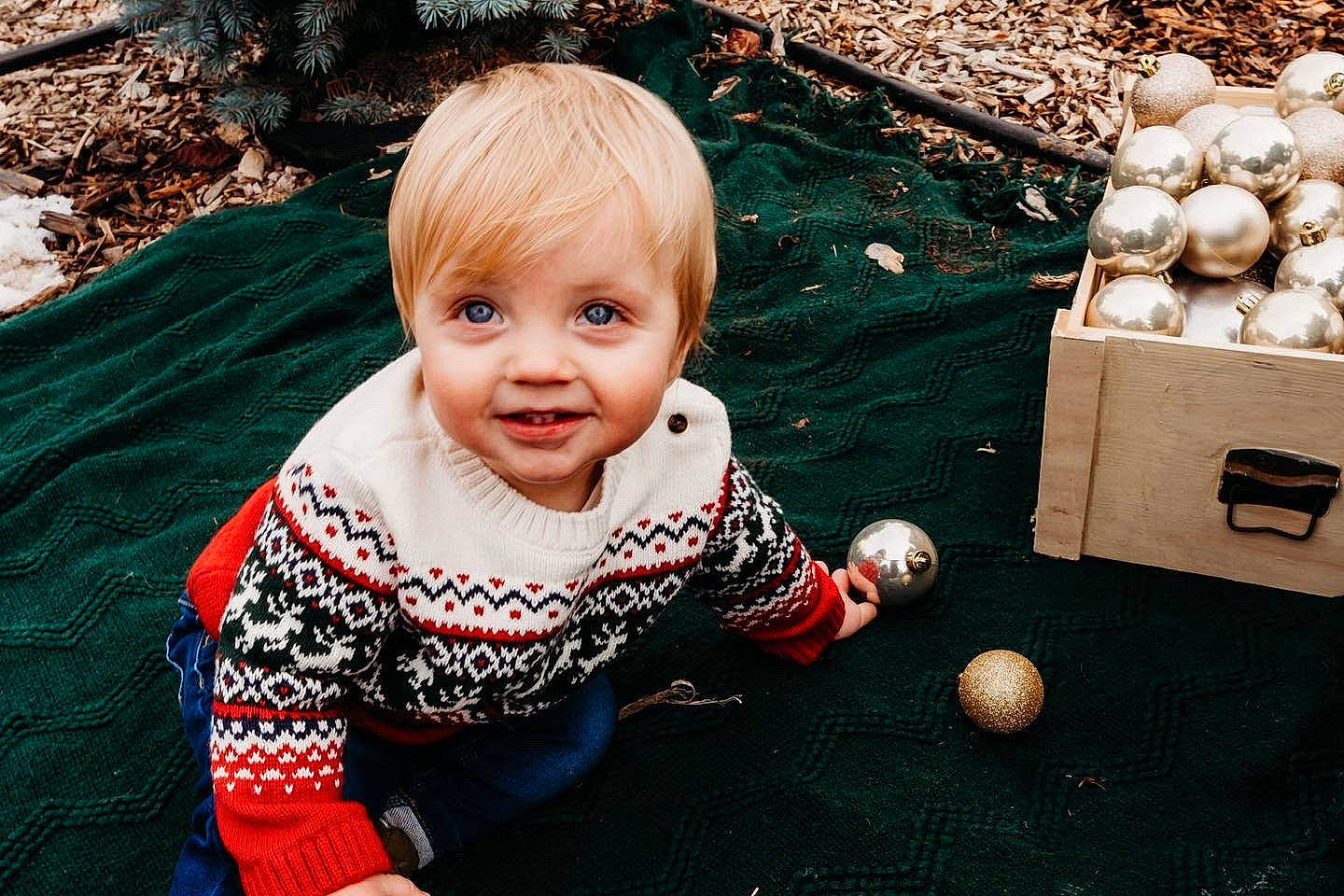 Caden joined the competition — help win amazing prizes! baby, baby_toddler_clothing, child, eye, facial_expression, fun, grass, green, happy, head, joy, mammal, people_in_nature, person, play, skin, sleeve, smile, standing, toddler