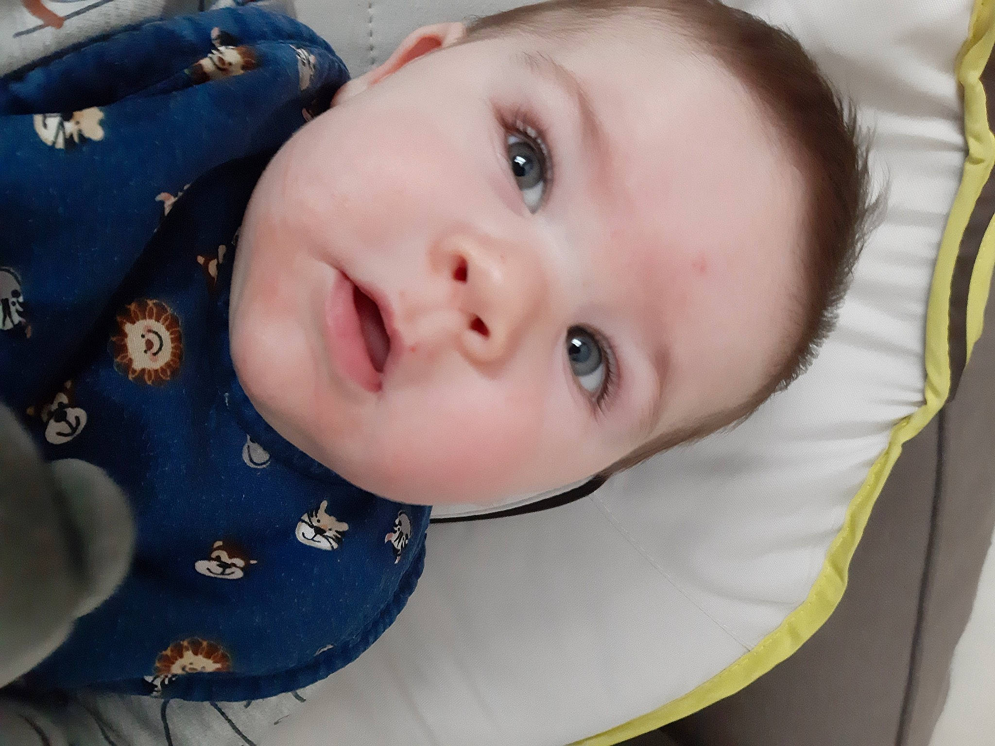 Viktor participe au concours pour gagner de l'argent avec cette photo : baby, baby_toddler_clothing, button, cheek, child, collar, dress_shirt, electric_blue, eyelash, fashion_accessory, happy, iris, lip, nose, pattern, person, portrait_photography, skin, sleeve, throat