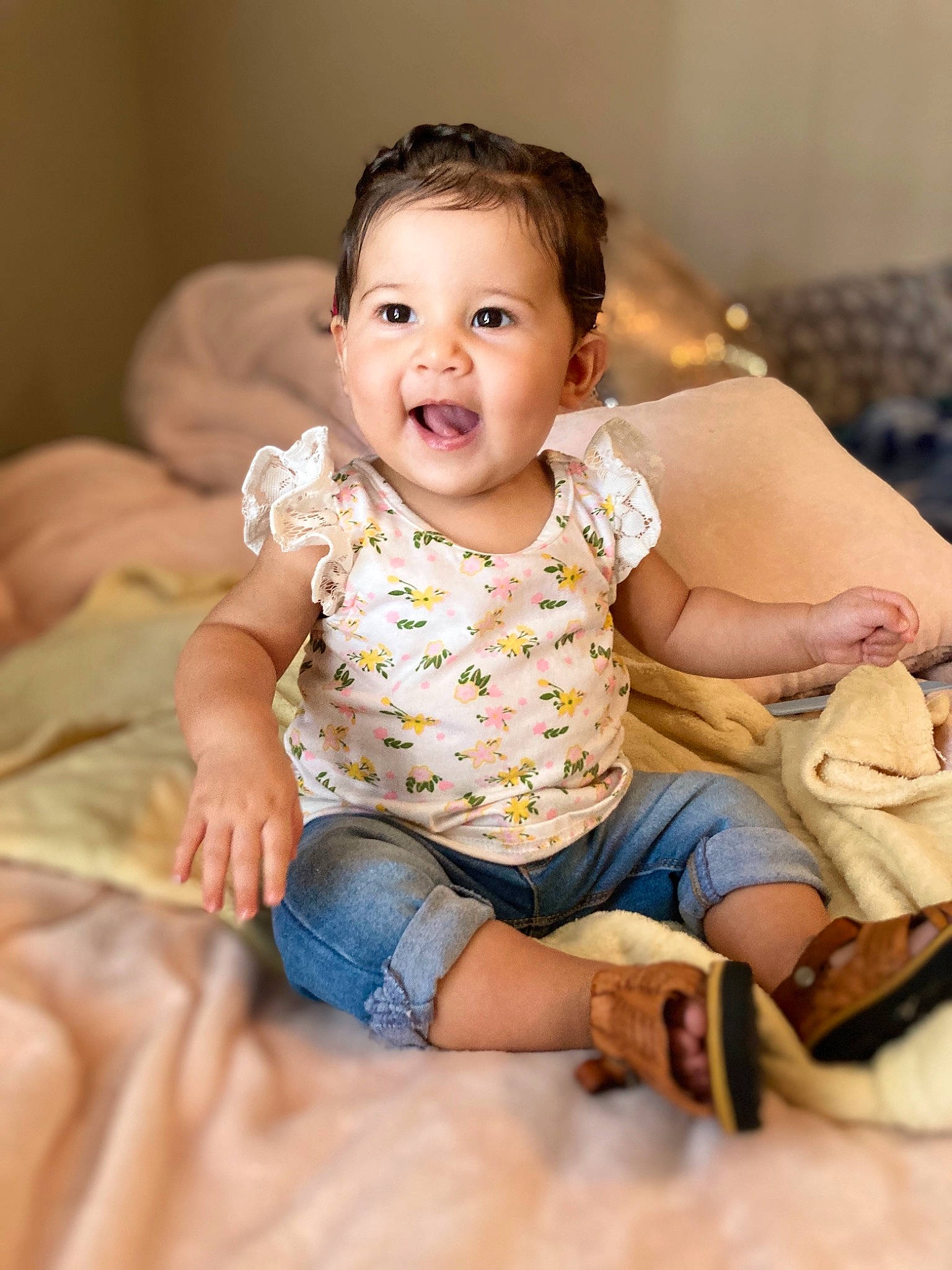 Joy joined the competition — help win amazing prizes! baby_toddler_clothing, cheek, comfort, eye, face, facial_expression, finger, flash_photography, hairstyle, happy, head, human, joint, person, product, skin, sleeve, smile, standing, thigh