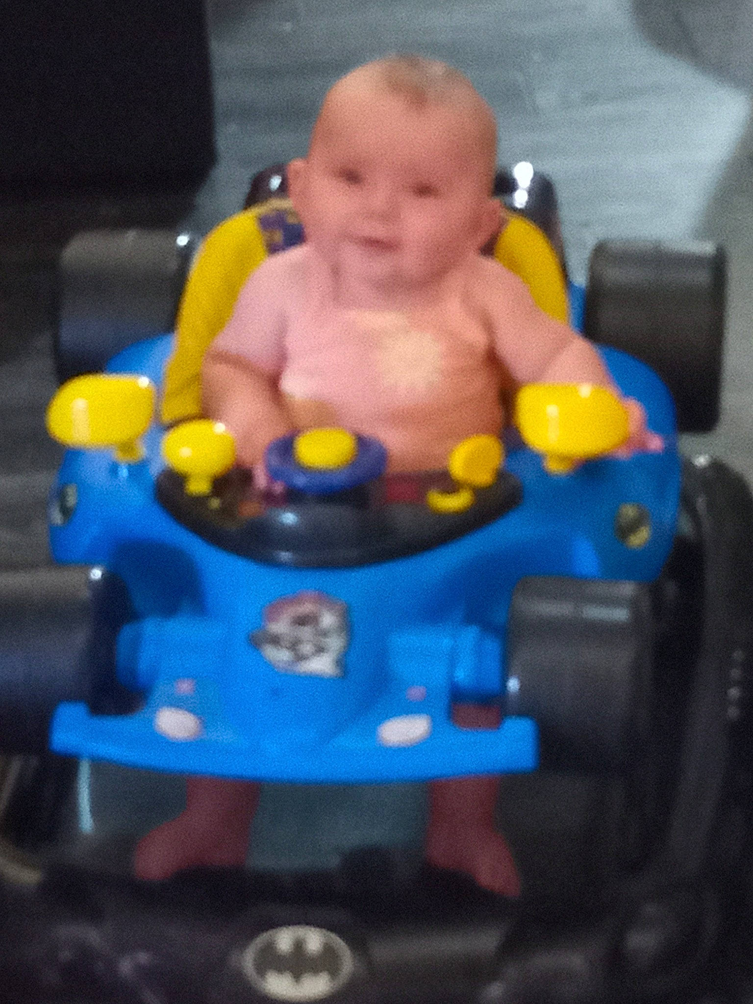 Delilah joined the competition — help win amazing prizes! baby, baby_products, baby_toddler_clothing, baby_toys, bath_toy, bathing, chest, child, electric_blue, figurine, fun, leisure, person, plastic, play, recreation, riding_toy, sitting, toddler, toy