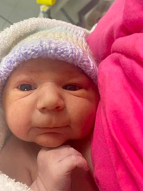 Vinnie is registered to the contest to win money with this photo: baby, baby_sleeping, cap, cheek, comfort, ear, eye, eyebrow, face, finger, gesture, happy, headwear, iris, lip, mouth, nose, person, pink, skin