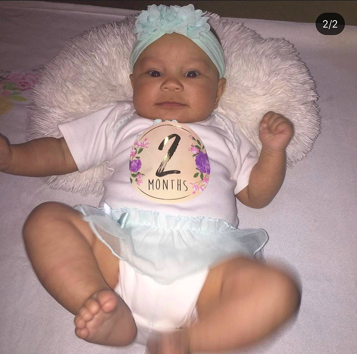 Payton joined the competition — help win amazing prizes! baby, baby_products, baby_toddler_clothing, child, headgear, headwear, person, pink, product, toddler