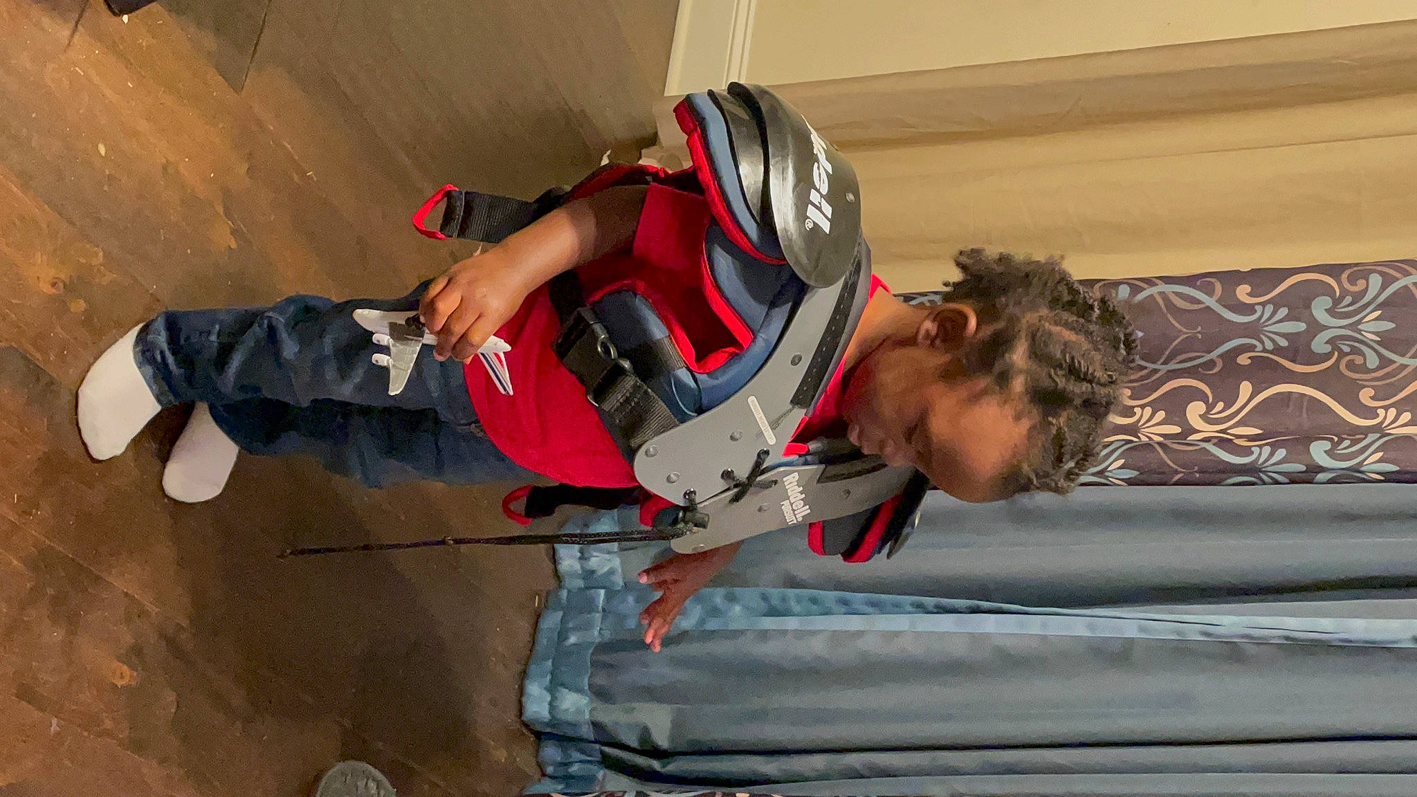 Ryan joined the competition — help win amazing prizes! auto_part, automotive_design, bumper, carmine, comfort, couch, elbow, fictional_character, fun, glove, human_leg, knee, person, personal_protective_equipment, recreation, service, sitting, sofa_bed