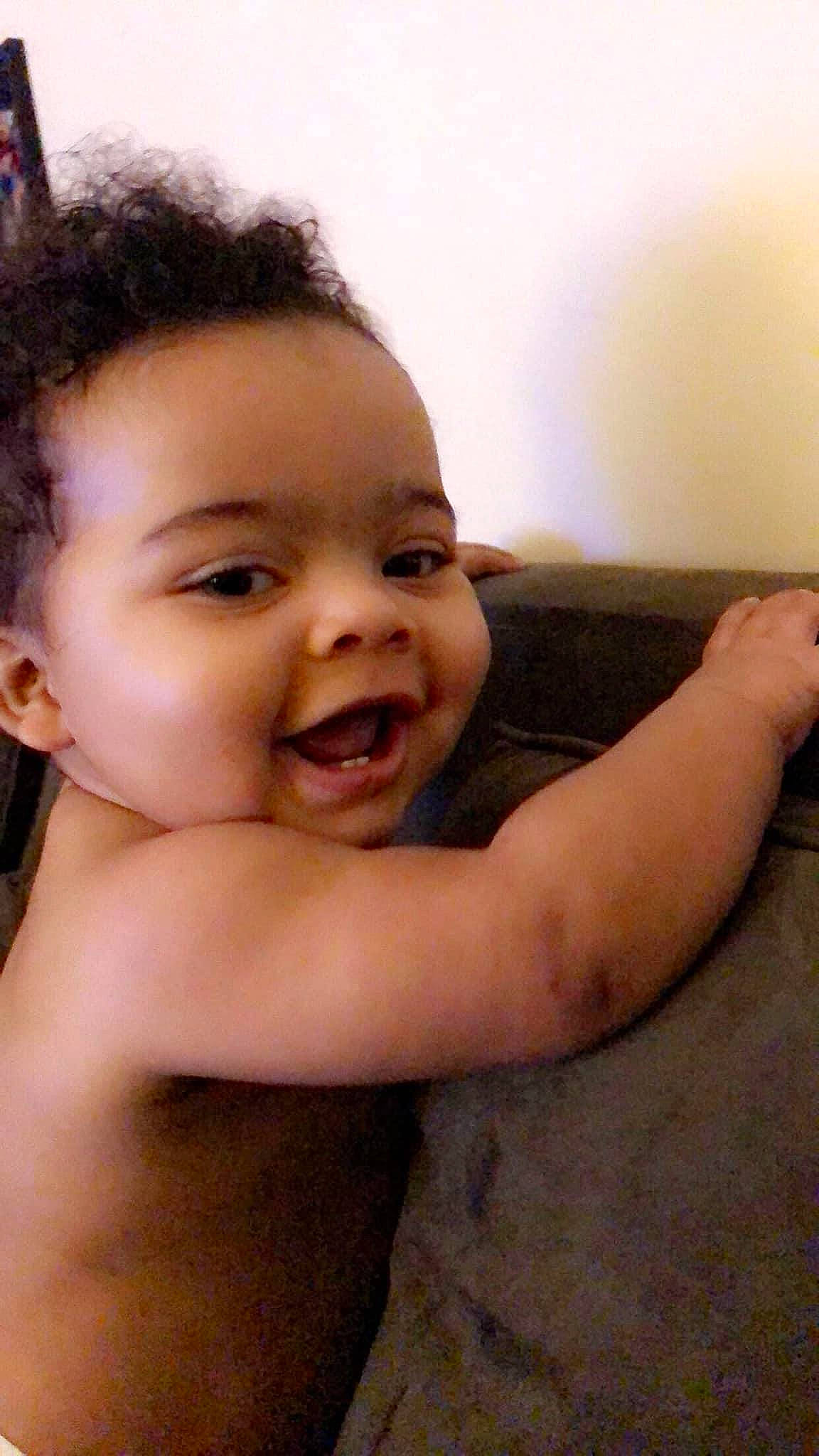 Dmari is registered to the contest to win money with this photo: arm, baby, black_hair, cheek, child, chin, ear, eyebrow, face, facial_expression, forehead, head, lip, mouth, muscle, neck, nose, person, skin, smile