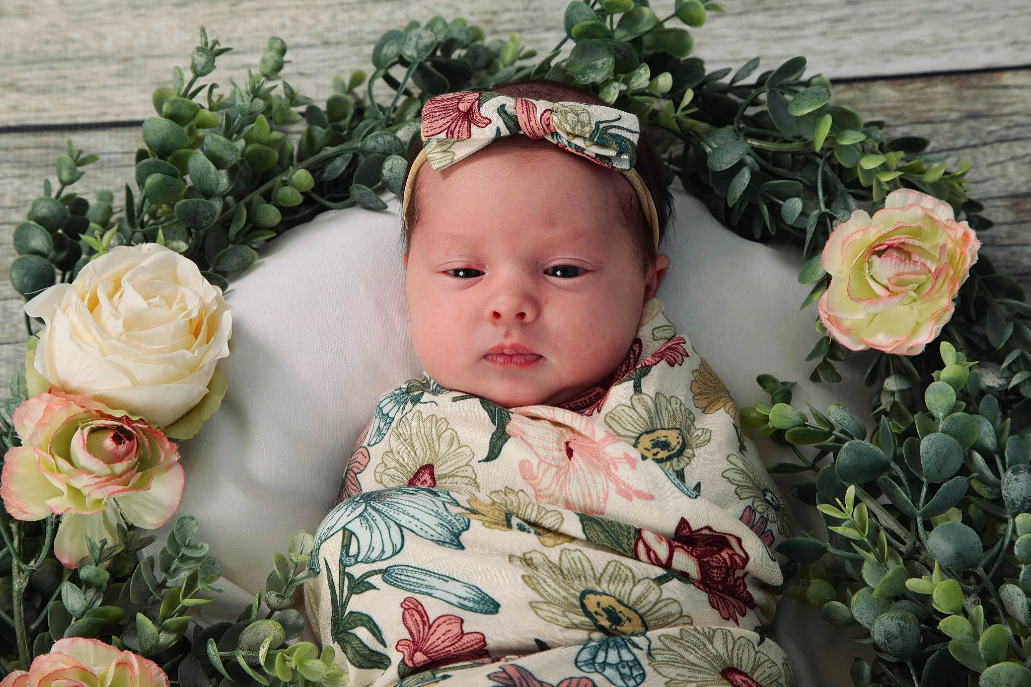 Emersyn joined the competition — help win amazing prizes! baby, baby_toddler_clothing, beauty, child, flower, grass, happy, headgear, headpiece, hybrid_tea_rose, leaf, person, petal, pink, plant, rose, rose_family, rose_order, skin, textile