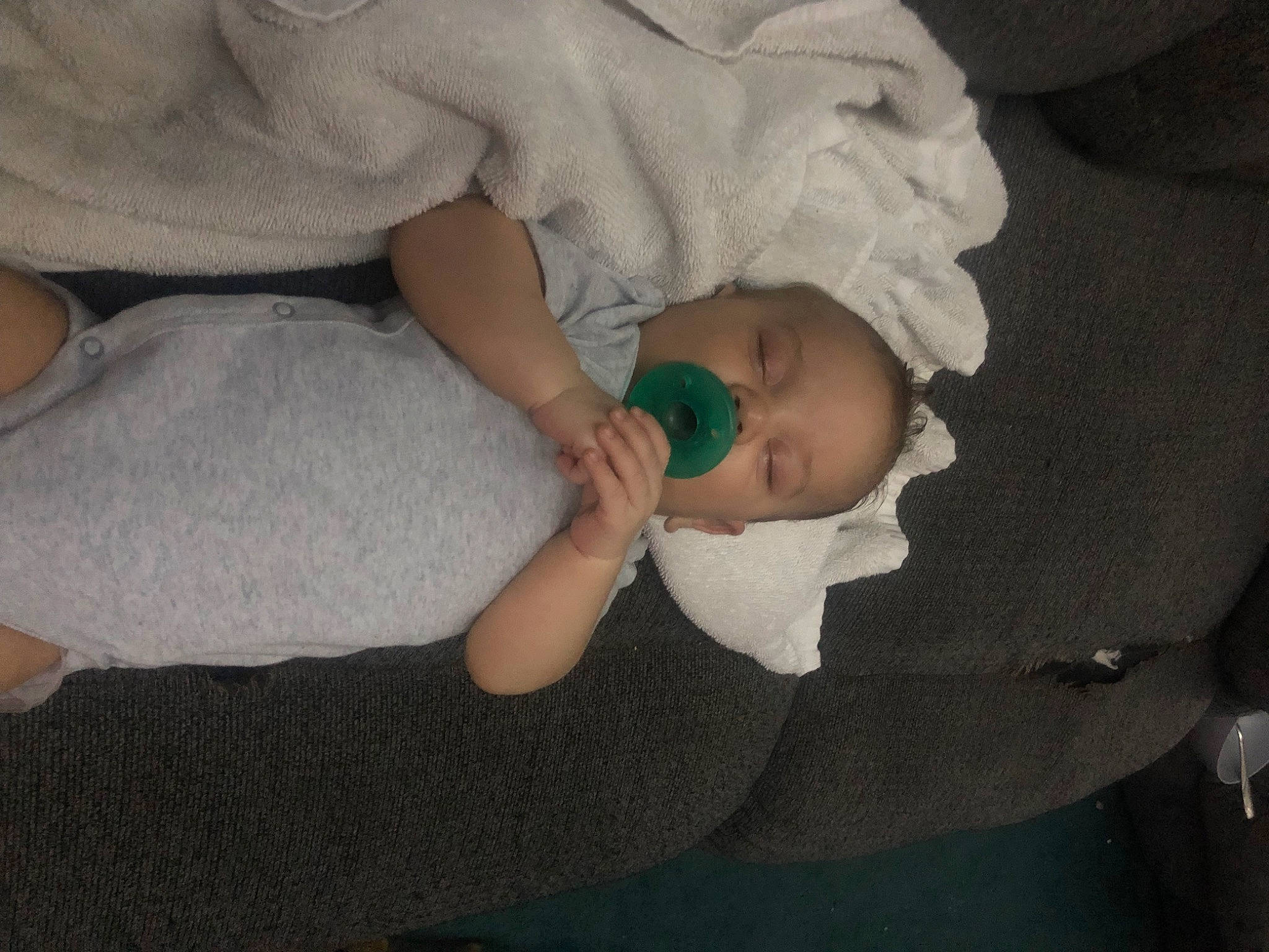 Tristan joined the competition — help win amazing prizes! baby, baby_products, baby_toddler_clothing, child, comfort, elbow, finger, human_leg, person, sitting, sleep, sock, thumb, toddler