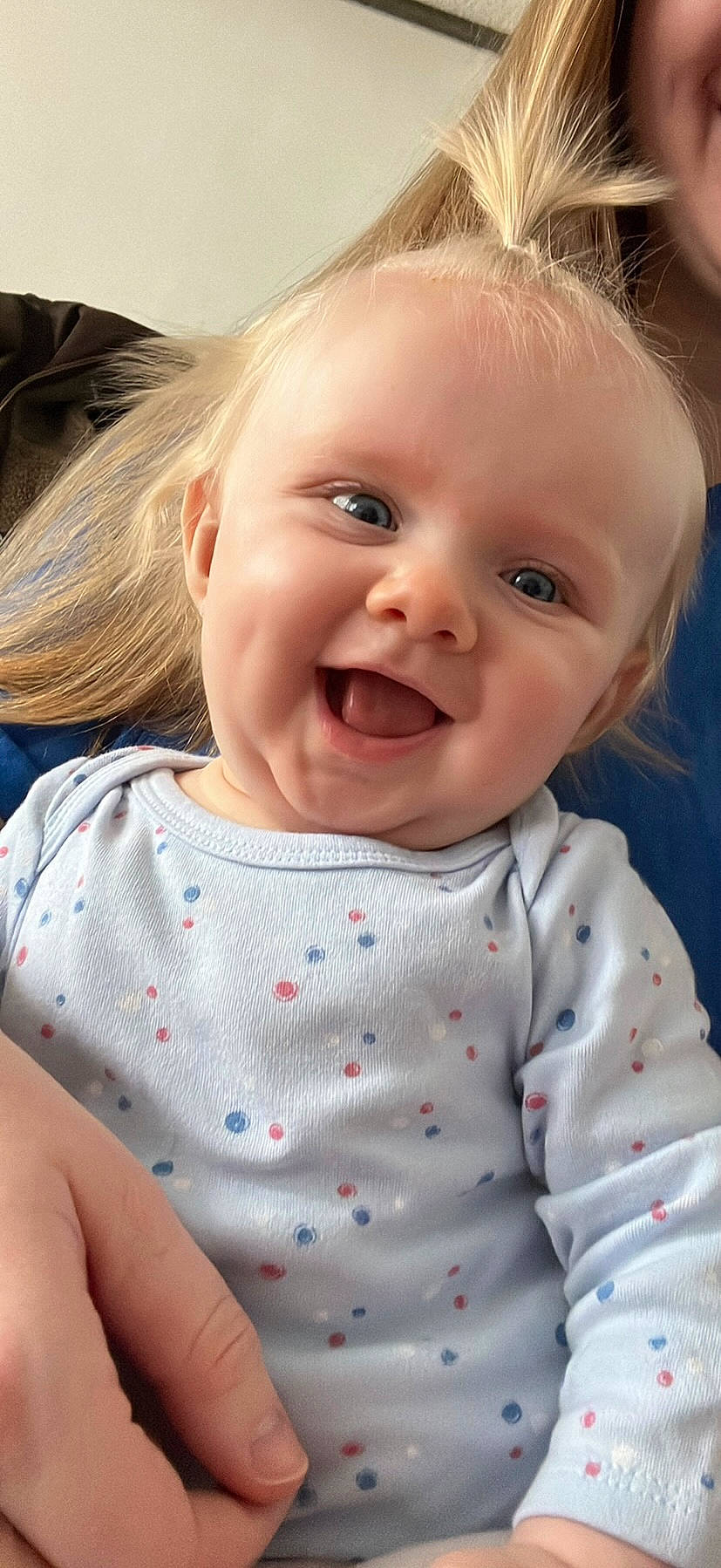Marleigh joined the competition — help win amazing prizes! baby, baby_toddler_clothing, cheek, child, chin, collar, facial_expression, happy, iris, joy, lip, mouth, neck, nose, pattern, person, pink, skin, sleeve, smile