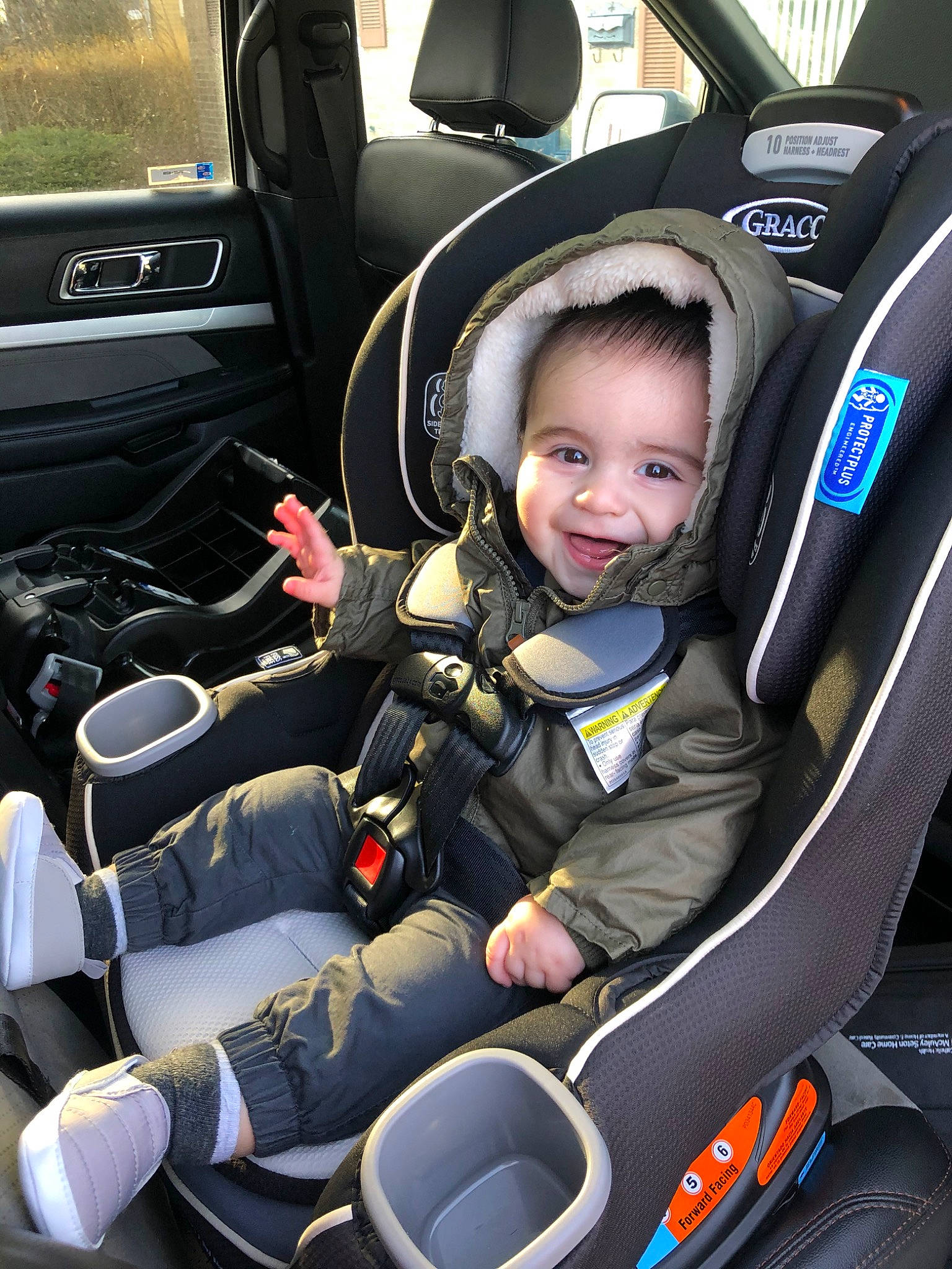 Gionni joined the competition — help win amazing prizes! auto_part, baby_in_car_seat, cactus, car, car_seat, car_seat_cover, child, city_car, family_car, motor_vehicle, person, plant, seat_belt, vehicle, vehicle_door