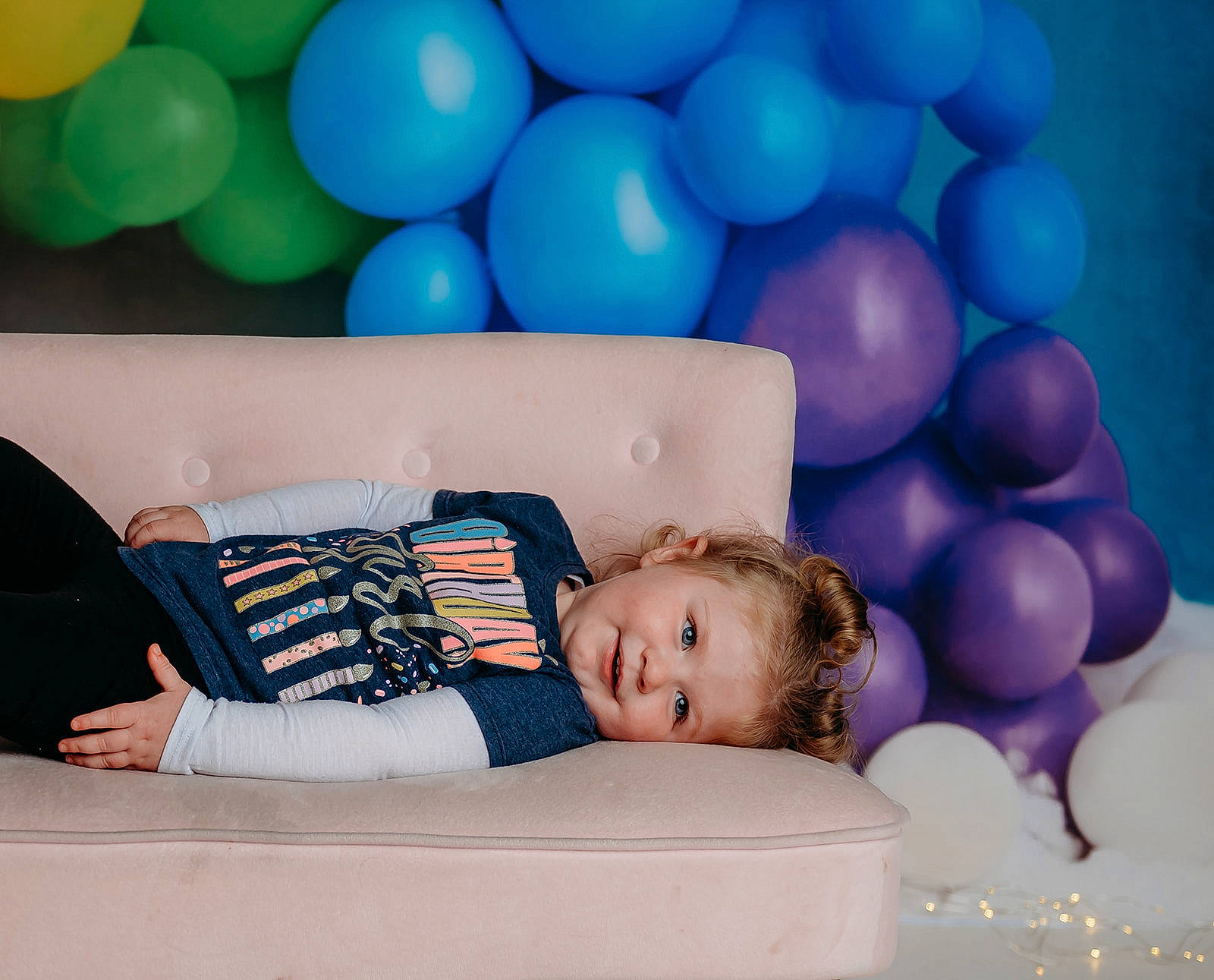 Hazley is registered to the contest to win money with this photo: balloon, beauty, blue, child, comfort, couch, electric_blue, event, flash_photography, fun, happy, joy, leisure, light, magenta, party_supply, people, person, product, room