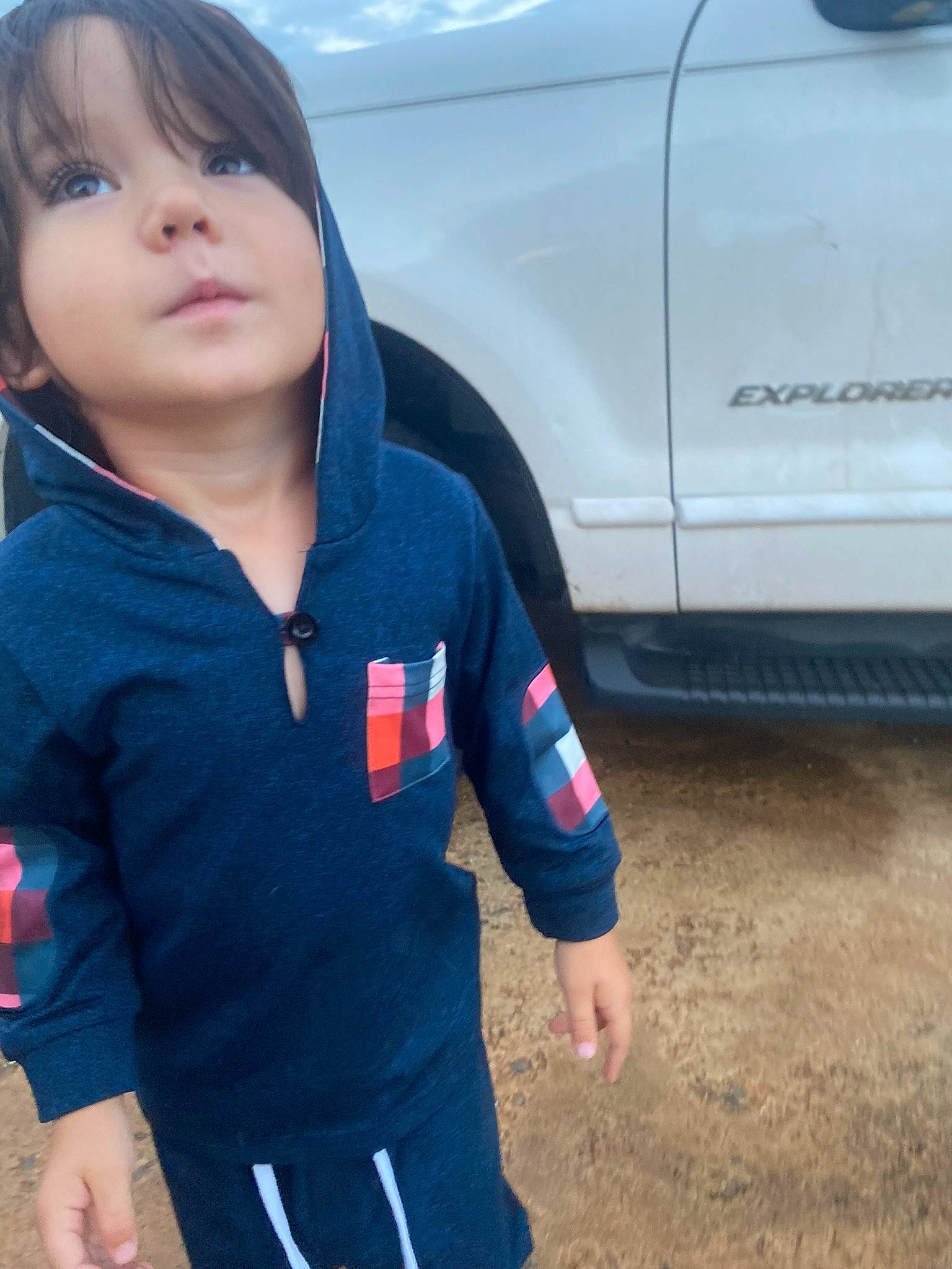 Devin joined the competition — help win amazing prizes! automotive_design, automotive_exterior, automotive_lighting, automotive_tire, bumper, car, electric_blue, happy, hood, motor_vehicle, person, sleeve, snapshot, sportswear, t_shirt, tire, vehicle, vehicle_door, waist, wheel