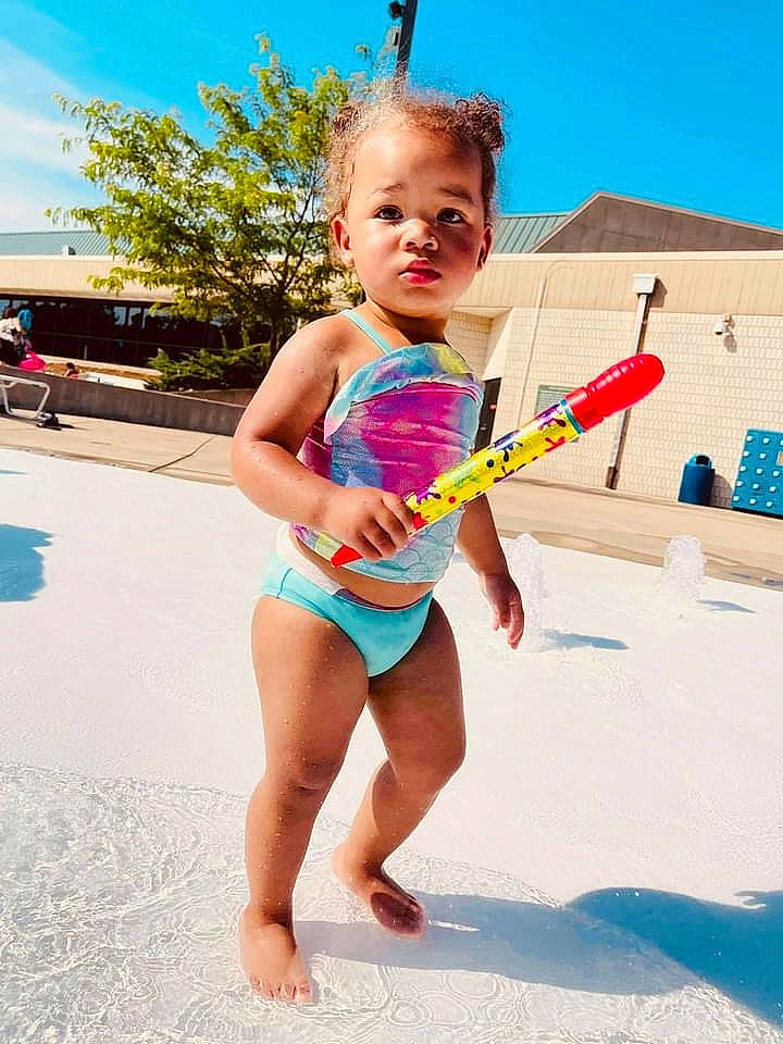 Dream joined the competition — help win amazing prizes! barefoot, blue, child, electric_blue, event, foot, fun, happy, human_leg, leisure, person, play, recreation, sand, shorts, sky, summer, t_shirt, thigh, toddler