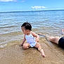 Aliya is registered to the contest to win money with this photo: toddler, child, beach, sand, water, ocean, waves, swimsuit, playing, sunny, sky, clouds, summer, vacation, family, fun, outdoor, nature, barefoot, relaxation
