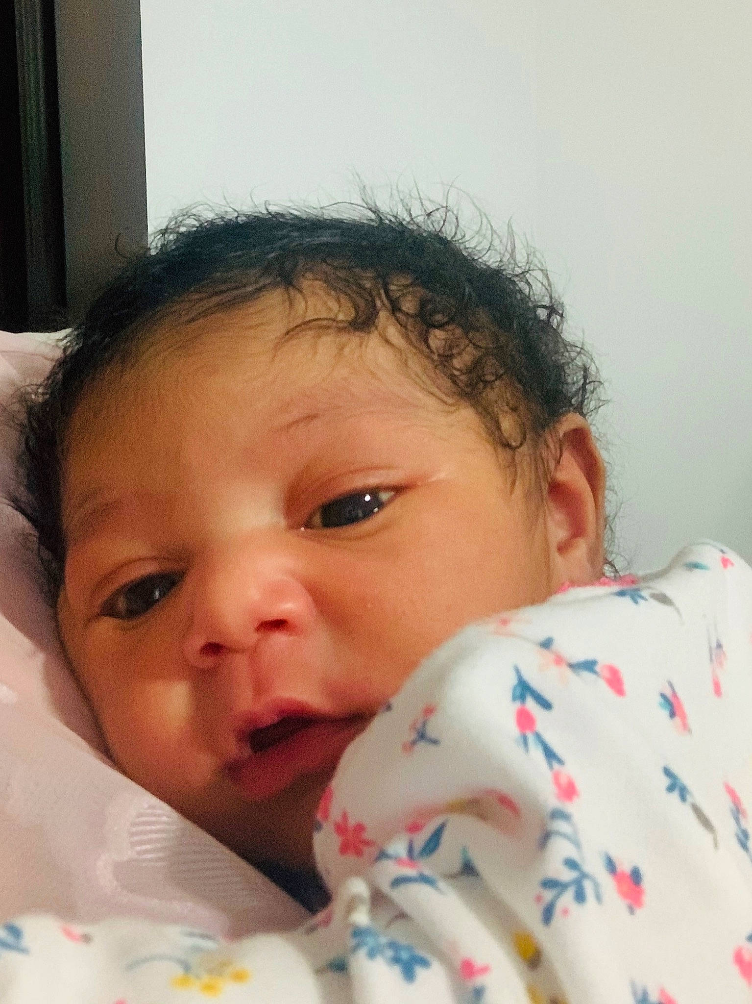 Amyra is registered to the contest to win money with this photo: baby, bedtime, cheek, child, eye, face, lip, mouth, nose, person, skin, toddler