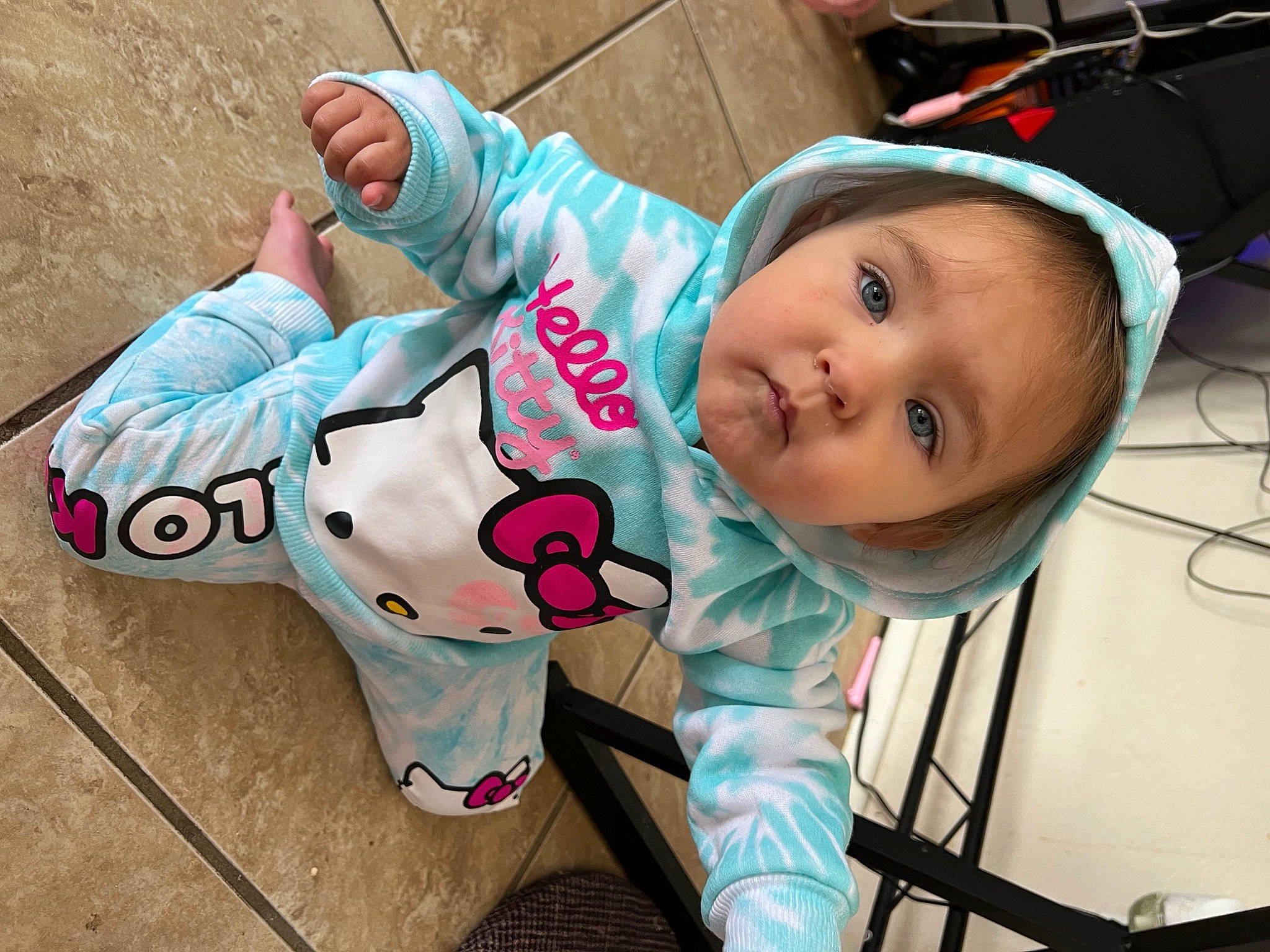 Kairi joined the competition — help win amazing prizes! baby, baby_products, baby_toddler_clothing, carmine, cheek, child, cool, costume, foot, fun, grass, happy, pattern, person, sitting, skin, sleeve, smile, sock, toddler
