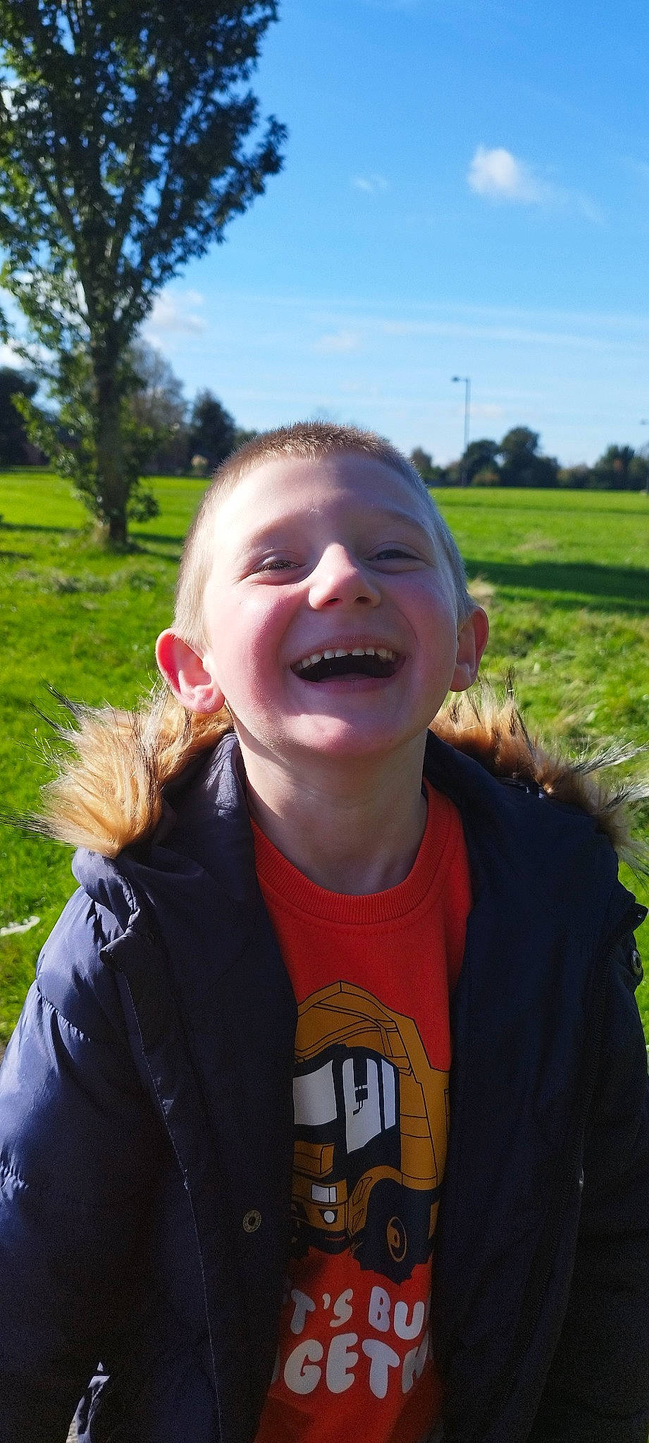 Benjamin joined the competition — help win amazing prizes! blond, fun, gesture, grass, grassland, happy, iris, jacket, jaw, joy, leisure, lip, mouth, nose, people_in_nature, person, plant, sky, sleeve, smile