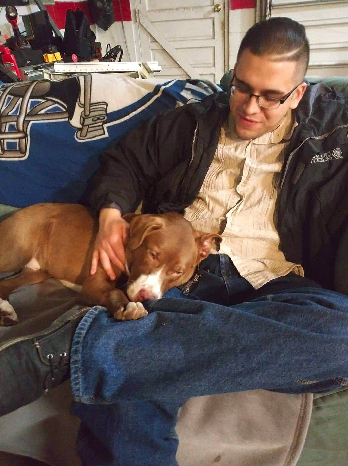 Rowdy is registered to the contest to win money with this photo: bag, canidae, carnivore, comfort, companion_dog, dog, dog_breed, event, eyewear, fun, fur, lap, luggage_and_bags, sitting, sneakers, sporting_group, thigh, vacation, vertebrate, vision_care