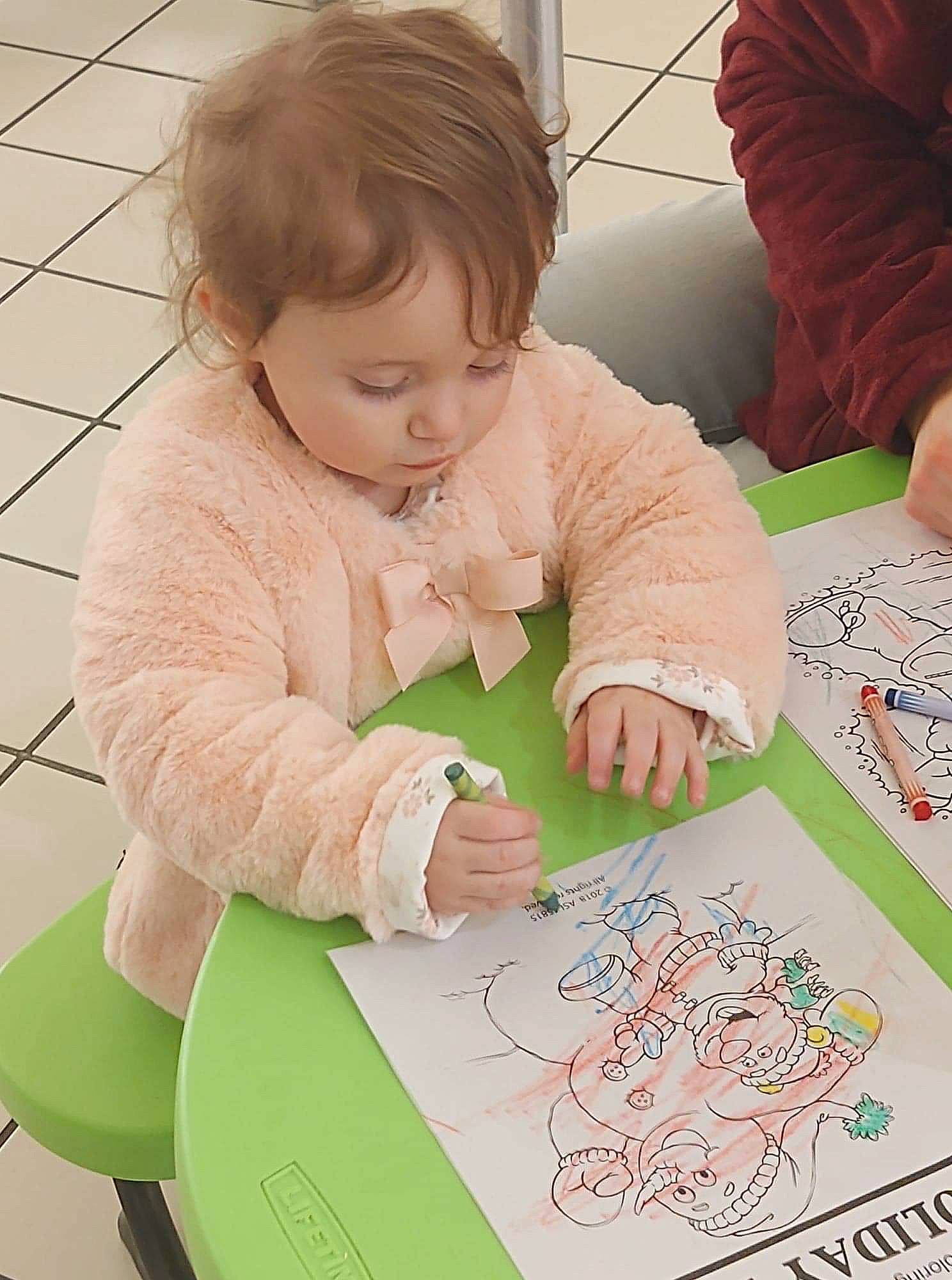 Lillia joined the competition — help win amazing prizes! baby, child, drawing, homework, learning, person, play, reading, toddler, writing