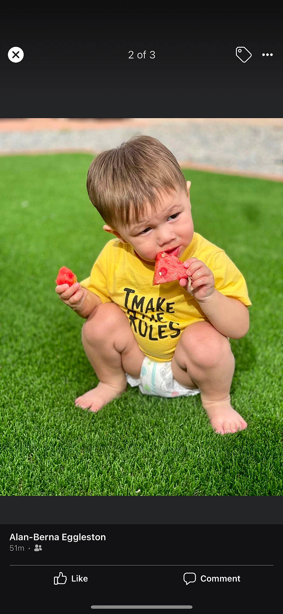 Cody joined the competition — help win amazing prizes! baby, baby_toddler_clothing, child, finger, flooring, fun, grass, grass_family, grassland, hair, happy, lawn, leg, leisure, meadow, people_in_nature, person, recreation, shorts, t_shirt
