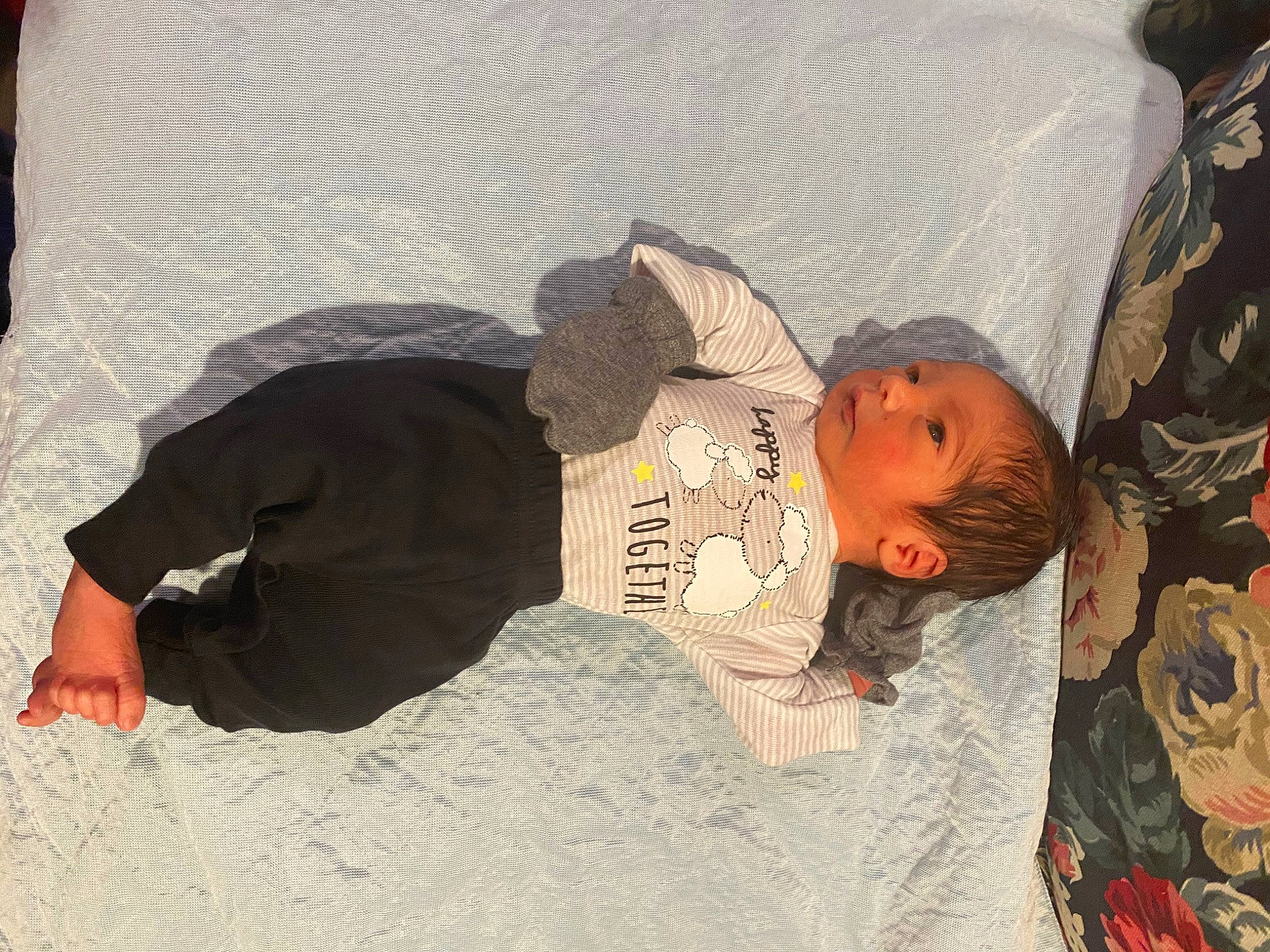 Jaeden is registered to the contest to win money with this photo: baby, baby_carriage, baby_products, baby_toddler_clothing, bedtime, child, comfort, fun, linens, nap, person, room, sitting, skin, sleep, sleeve, toddler, tree, vacation, wood