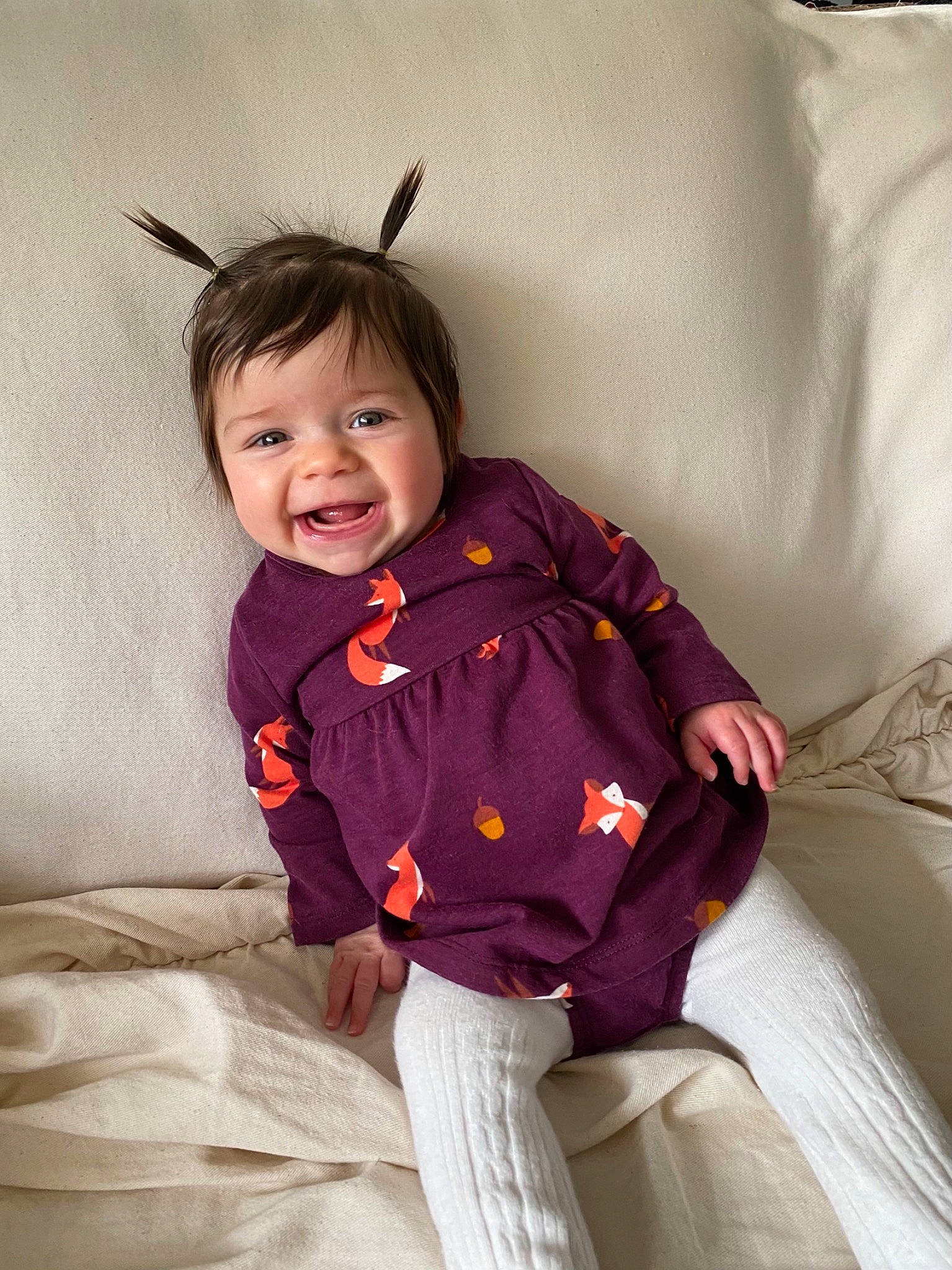 Adelaide joined the competition — help win amazing prizes! baby_toddler_clothing, comfort, eye, face, facial_expression, flash_photography, happy, head, iris, joy, leg, linens, lip, outerwear, person, pink, skin, sleeve, smile, textile