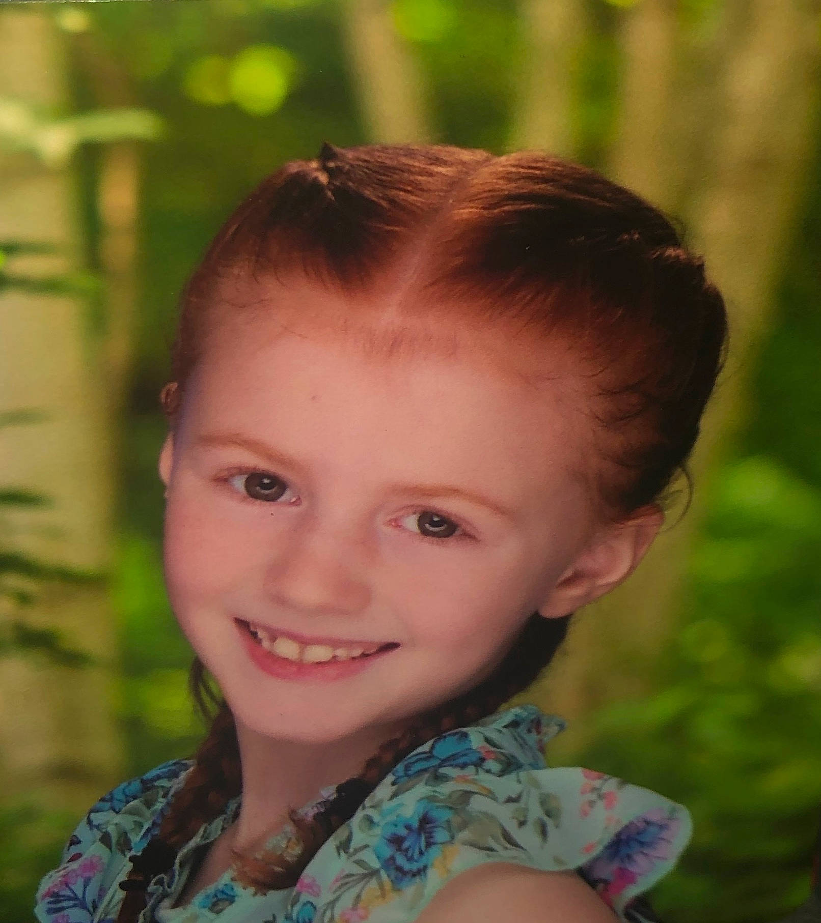 Scarlett Rose is registered to the contest to win money with this photo: beauty, brown_hair, cheek, child, child_model, chin, eye, face, forehead, grass, hair, hairstyle, happy, head, joy, lip, nose, person, portrait, portrait_photography