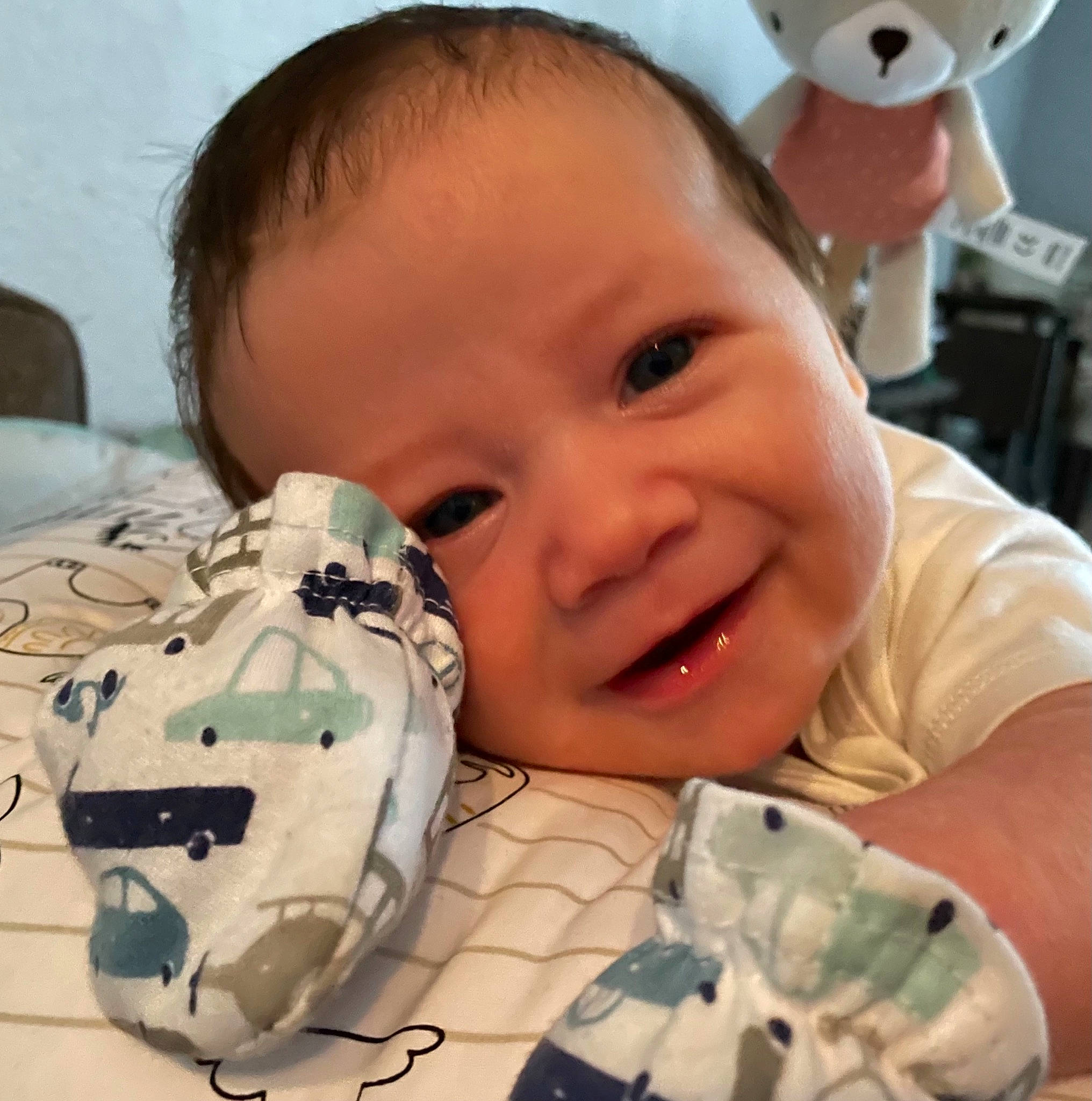 Cosmo joined the competition — help win amazing prizes! baby_toddler_clothing, cheek, cool, eyebrow, facial_expression, finger, forehead, gesture, happy, head, mammal, mouth, nose, organ, person, product, skin, smile, toddler, vertebrate
