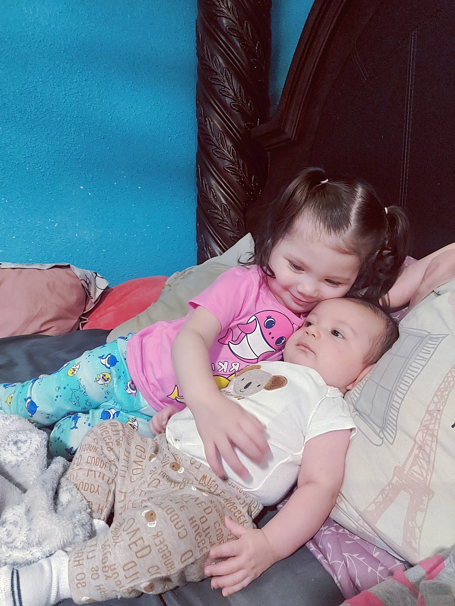 Amanda joined the competition — help win amazing prizes! baby, baby_products, baby_toddler_clothing, cheek, child, comfort, finger, fun, happy, iris, joy, lap, magenta, pattern, person, pink, purple, room, sitting, skin