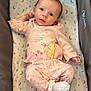 Lily joined the competition — help win amazing prizes! baby, infant, crib, pajamas, winnie_the_pooh, pink_clothing, white_socks, blanket, stars, moons, cute, sleeping_area, child, face, portrait, lying_down, soft_toys, cozy, newborn, resting
