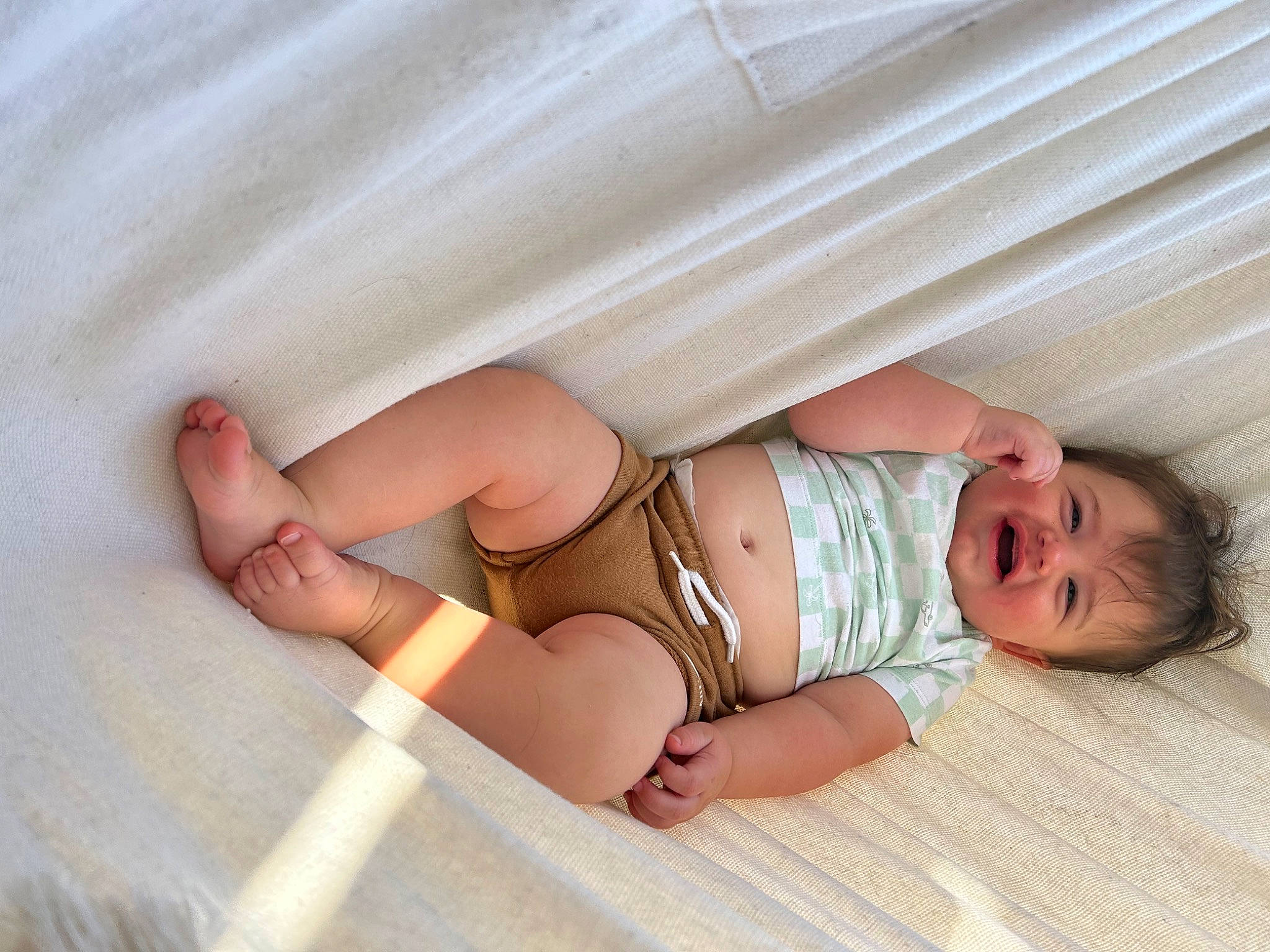 Kaden joined the competition — help win amazing prizes! abdomen, baby, baby_toddler_clothing, barefoot, child, comfort, diaper, foot, human_body, human_leg, knee, leg, lingerie, person, shorts, skin, stomach, thigh, toddler, trunk