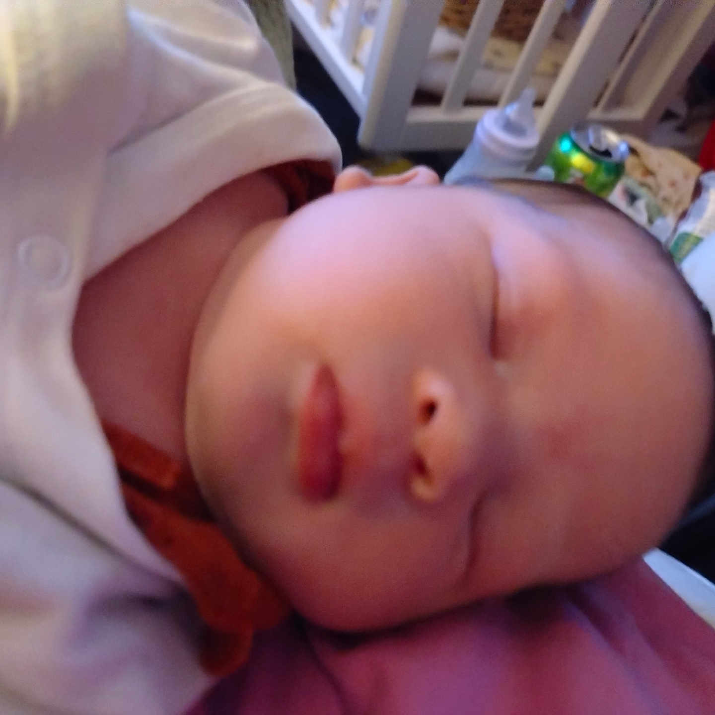 Liara-Sky joined the competition — help win amazing prizes! baby, blanket, closeup, crib, eyelids, fabric, face, head, home, indoor, infant, mouth, newborn, nose, peaceful, person, resting, skin, sleeping, soft_clothing