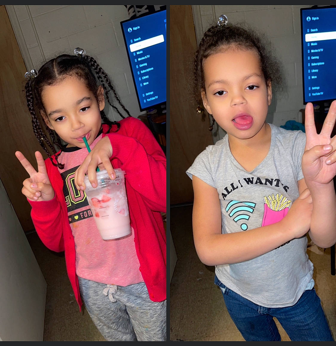 Raelyn joined the competition — help win amazing prizes! arm, beauty, child, clothing, eyebrow, eyelash, finger, fun, gesture, hairstyle, happy, jeans, organ, person, pink, skin, sleeve, snapshot, t_shirt, thumb