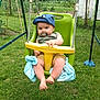 Nino participe au concours pour gagner de l'argent avec cette photo : baby, blanket, cap, child, clothing, cute, garden, grass, green, happy, infant, nature, outdoor, pacifier, park, playground, seat, summer, swing, toy