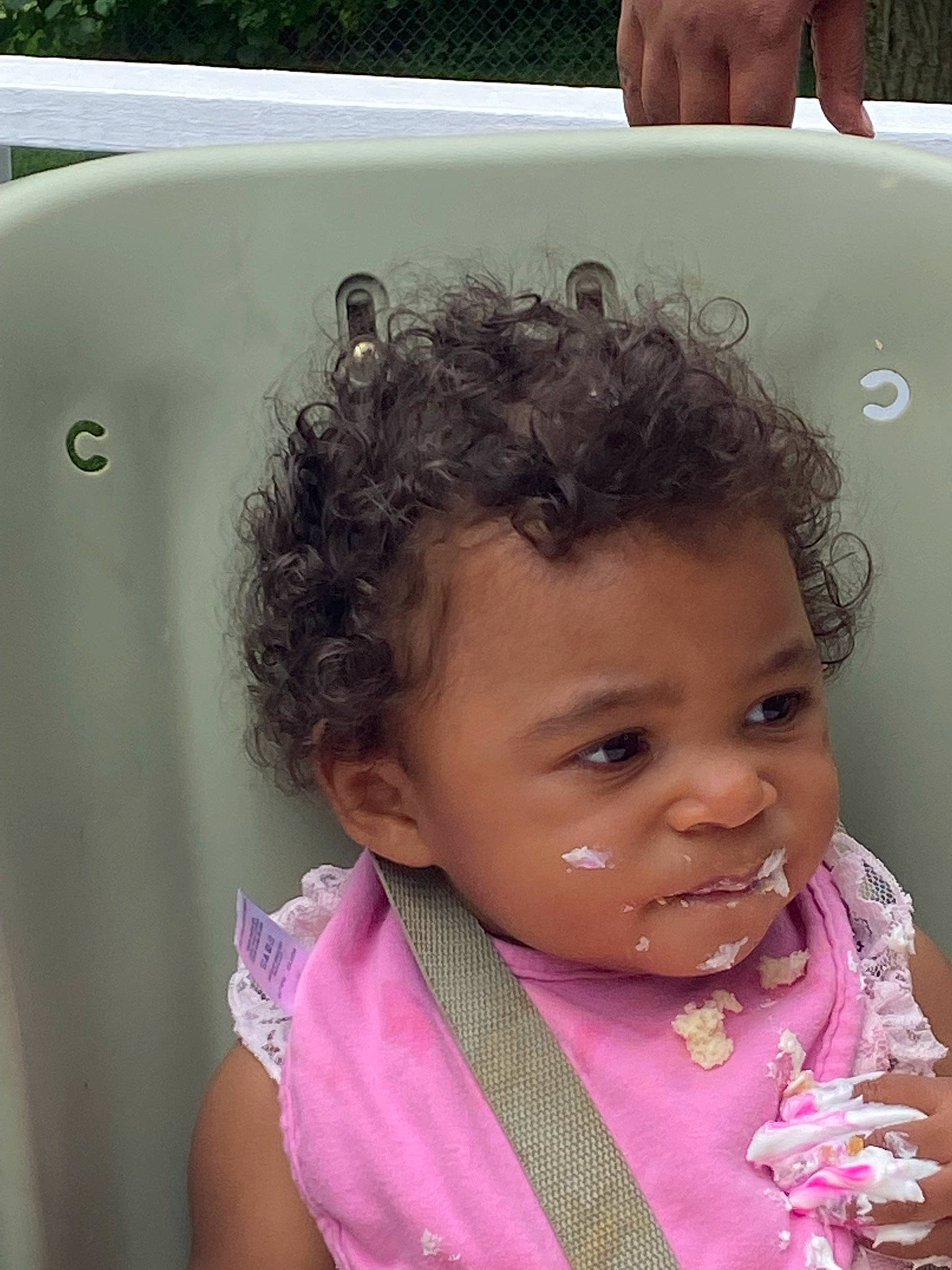 Kinsley joined the competition — help win amazing prizes! baby, baby_toddler_clothing, black_hair, cheek, ear, eyebrow, eyelash, gesture, hair, happy, iris, laptop, lip, neck, nose, person, photograph, skin, snapshot, toddler