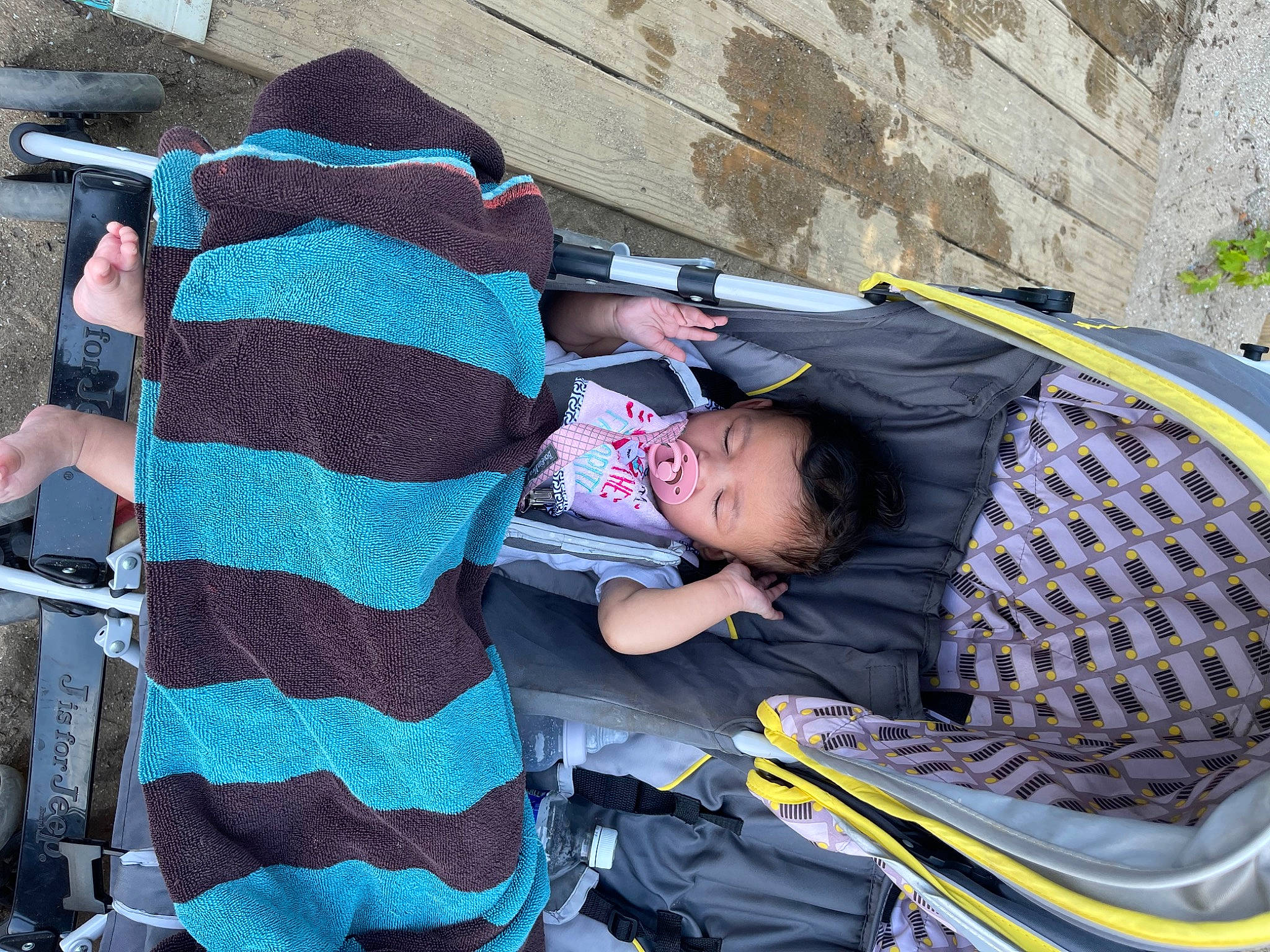 Aalleyah joined the competition — help win amazing prizes! auto_part, automotive_exterior, baby_carriage, baby_products, backpack, bag, baggage, comfort, fun, leisure, luggage_and_bags, motor_vehicle, pattern, person, personal_protective_equipment, recreation, shorts, sitting, toddler, travel